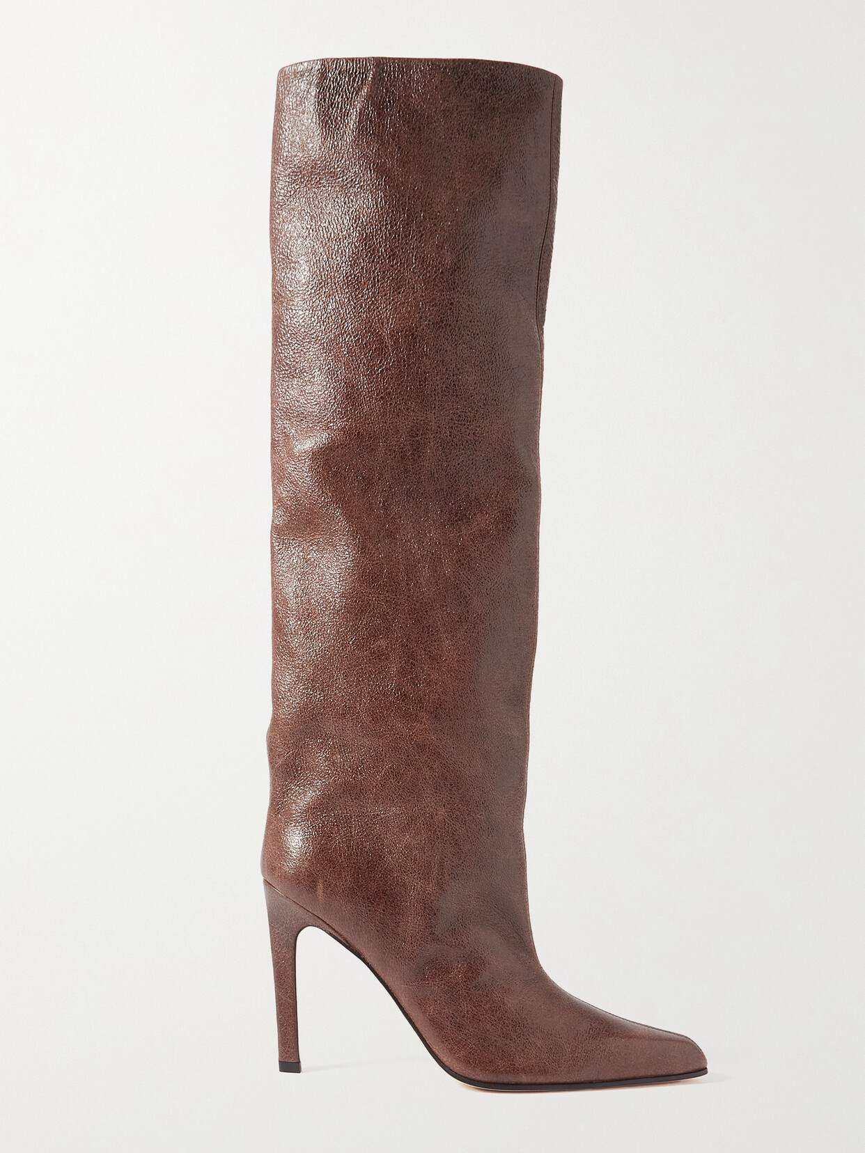 Paris Texas - Jude Textured-leather Knee Boots - Brown