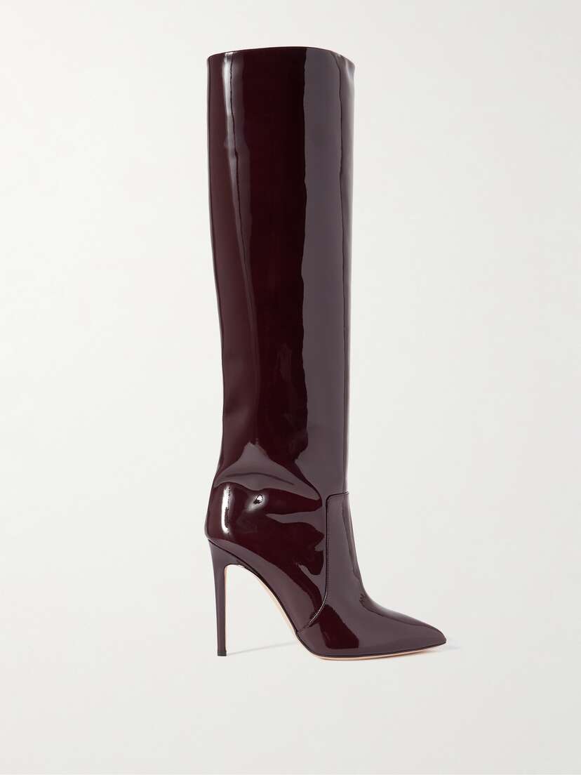 Paris Texas Stiletto Patent-leather Knee Boots