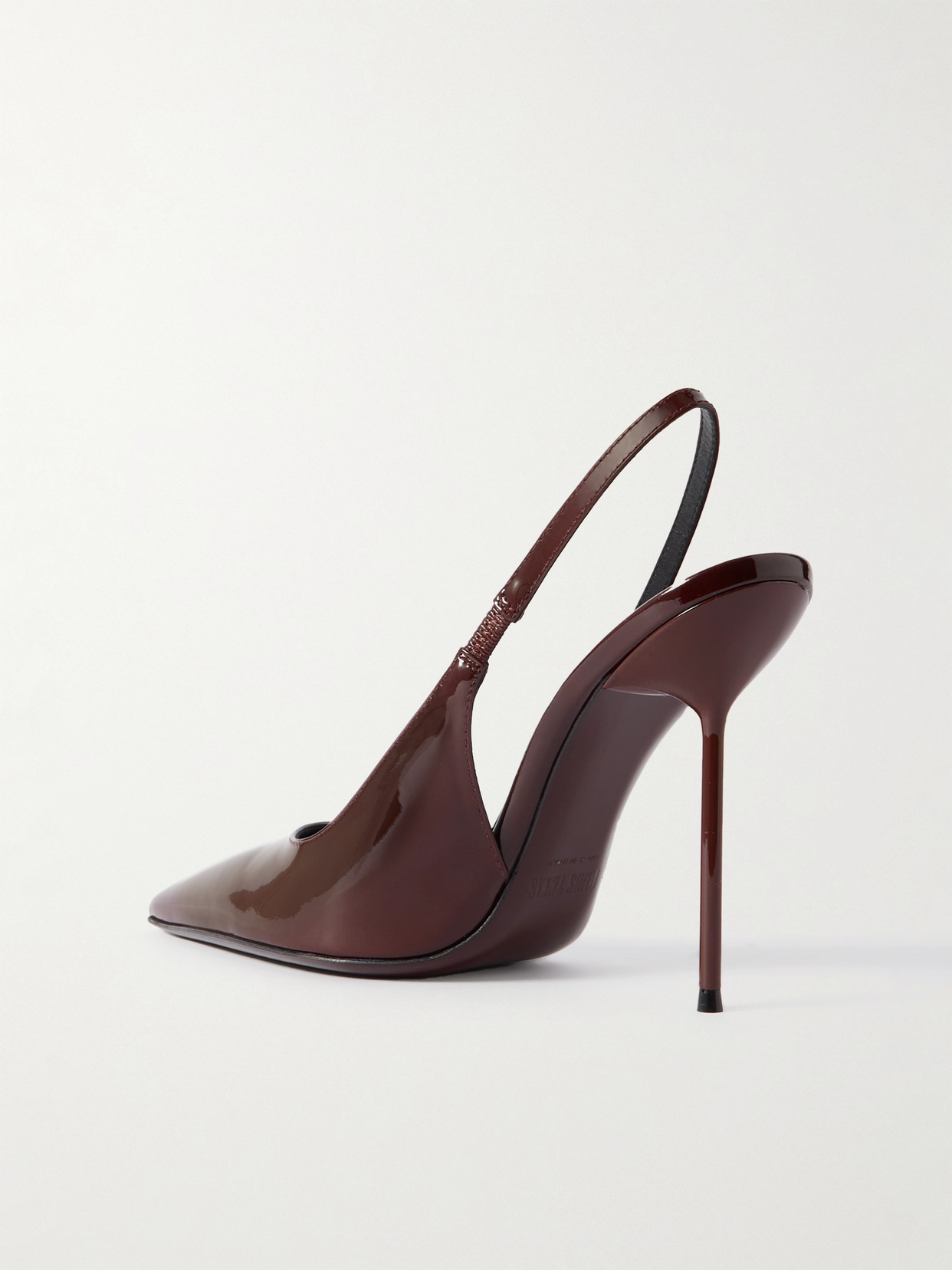 Paris Texas Lidia Slingbacks Rouge Noir In Patent Leather In Animal Print