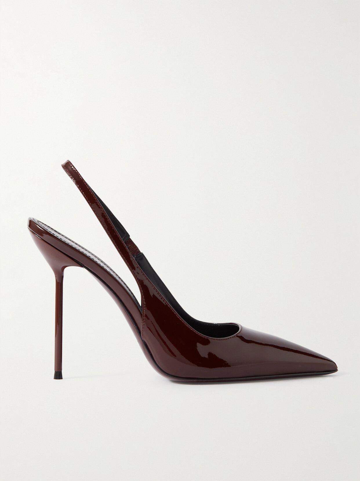 Paris Texas - Lidia Patent-leather Slingback Pumps - Burgundy