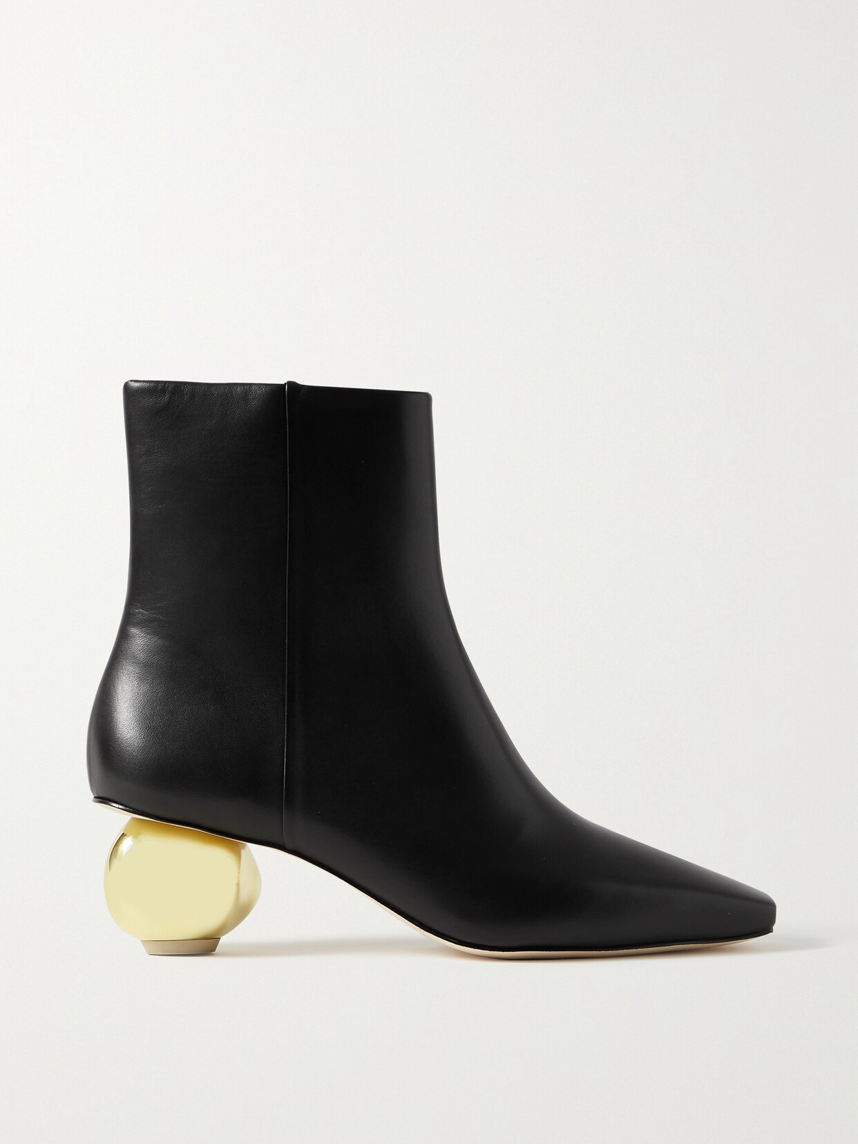 Cult Gaia - Mari Leather Ankle Boots - Black