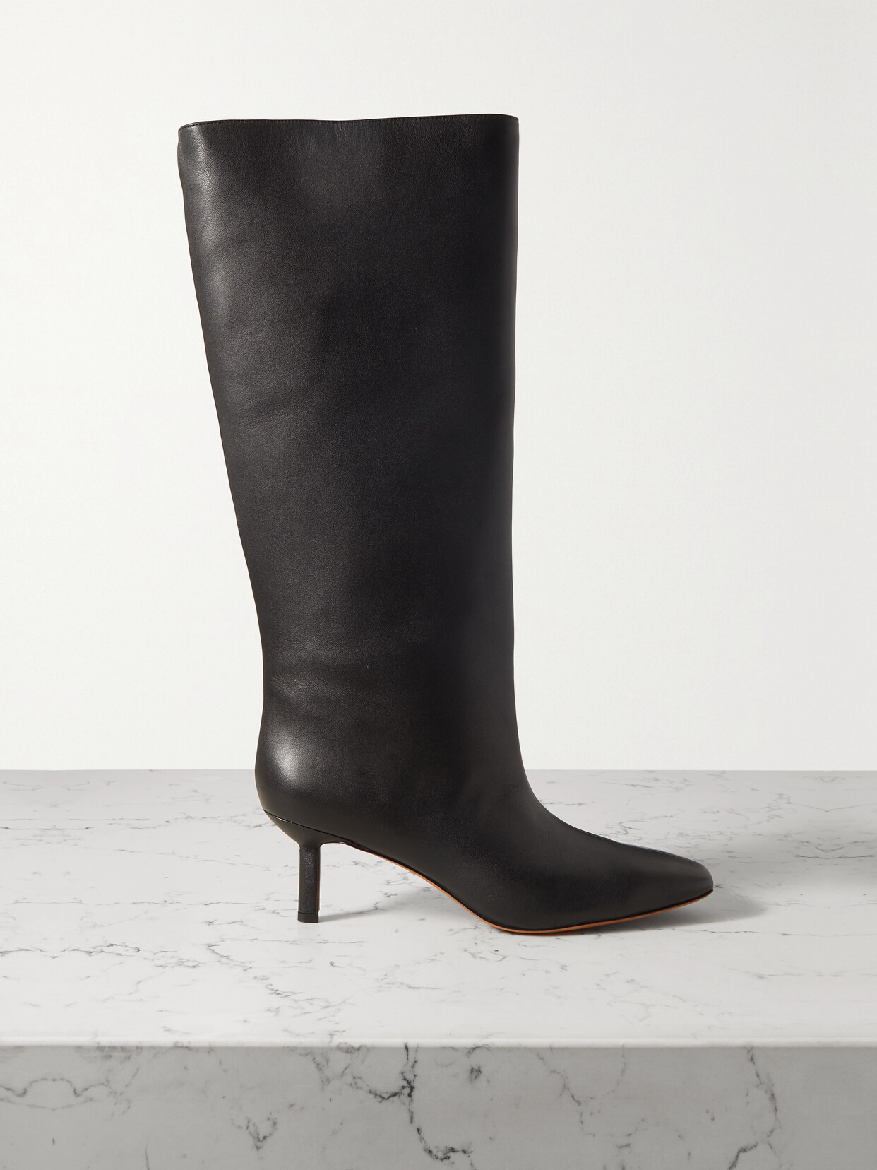 3.1 Phillip Lim Nell Leather Knee Boots In Black