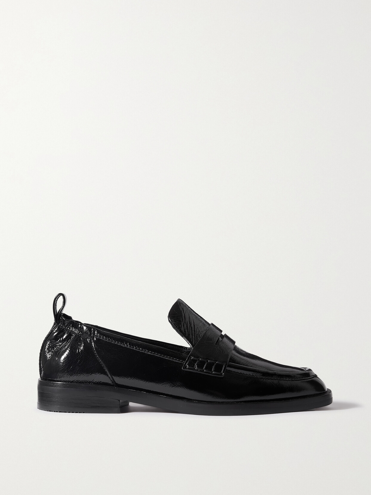 3.1 Phillip Lim - Alexa Cracked-leather Penny Loafers - Black