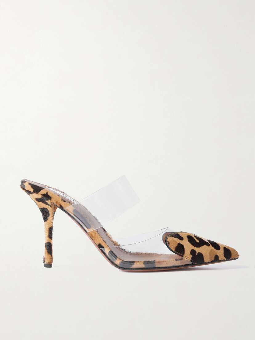 Alaïa Coeur Leopard-print Calf Hair And Pu Pumps