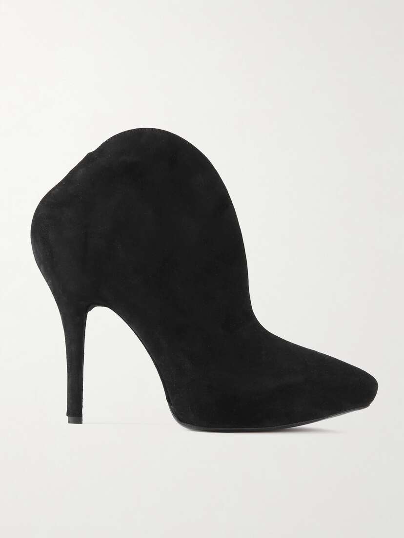 Alaïa 115 Suede Platform Ankle Boots