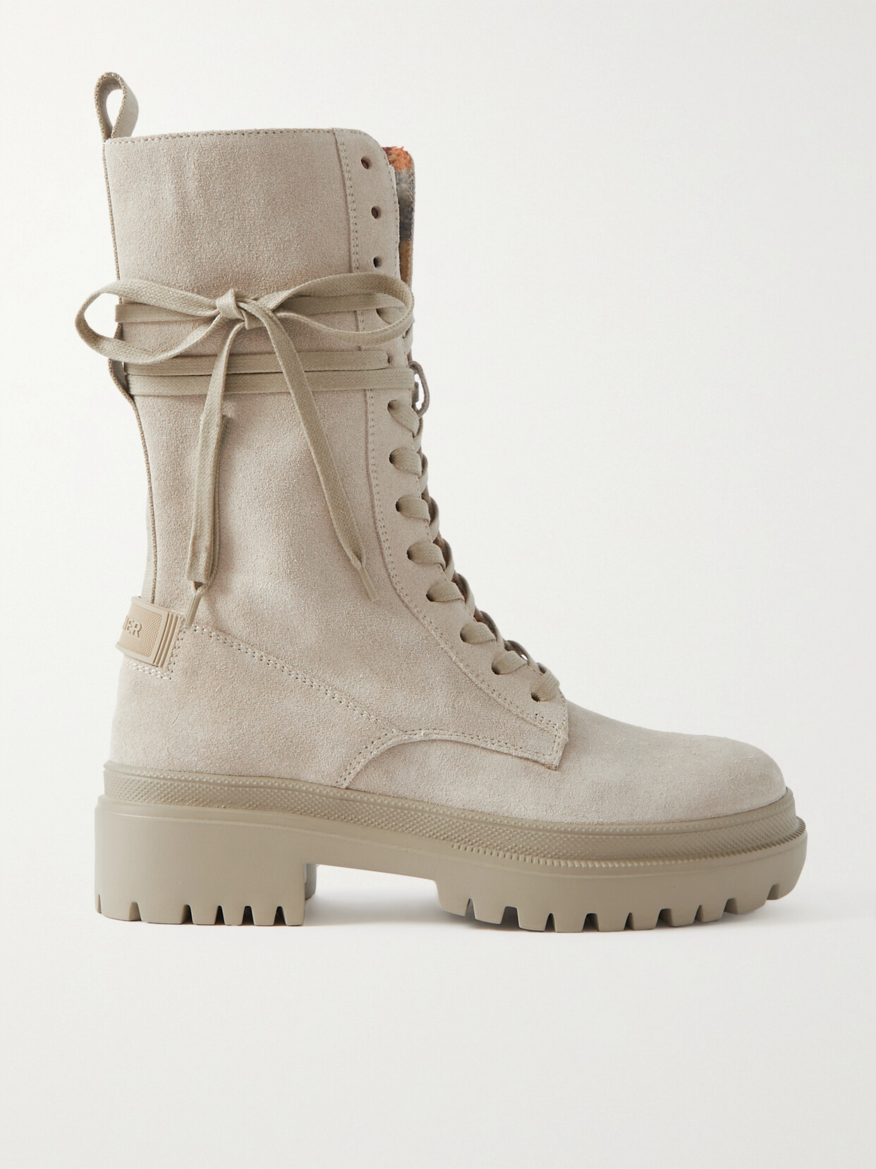 Shop Bogner Chesa Alpina Lace-up Suede Boots In Ivory