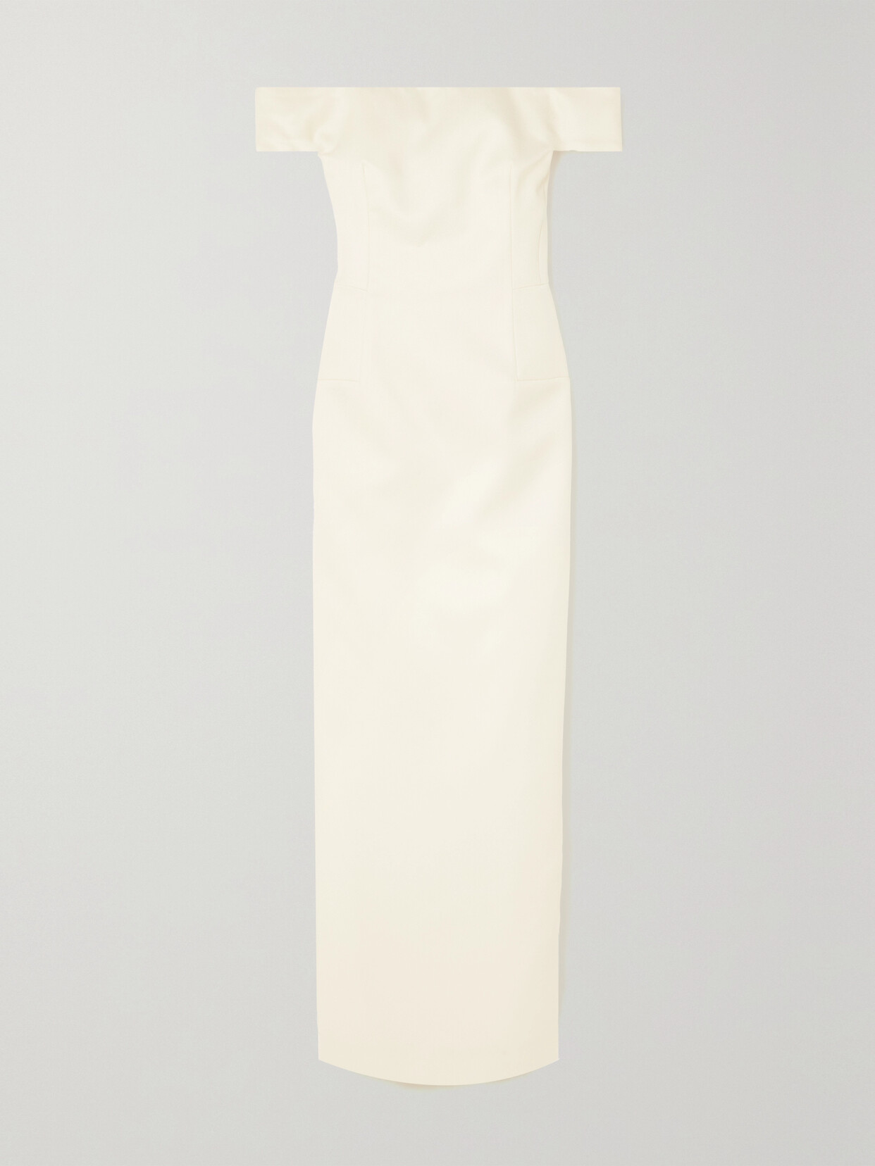 Gabriela Hearst - + Net Sustain Sloane Off-the-shoulder Organic Wool And Silk-blend Maxi Dress - Ivory