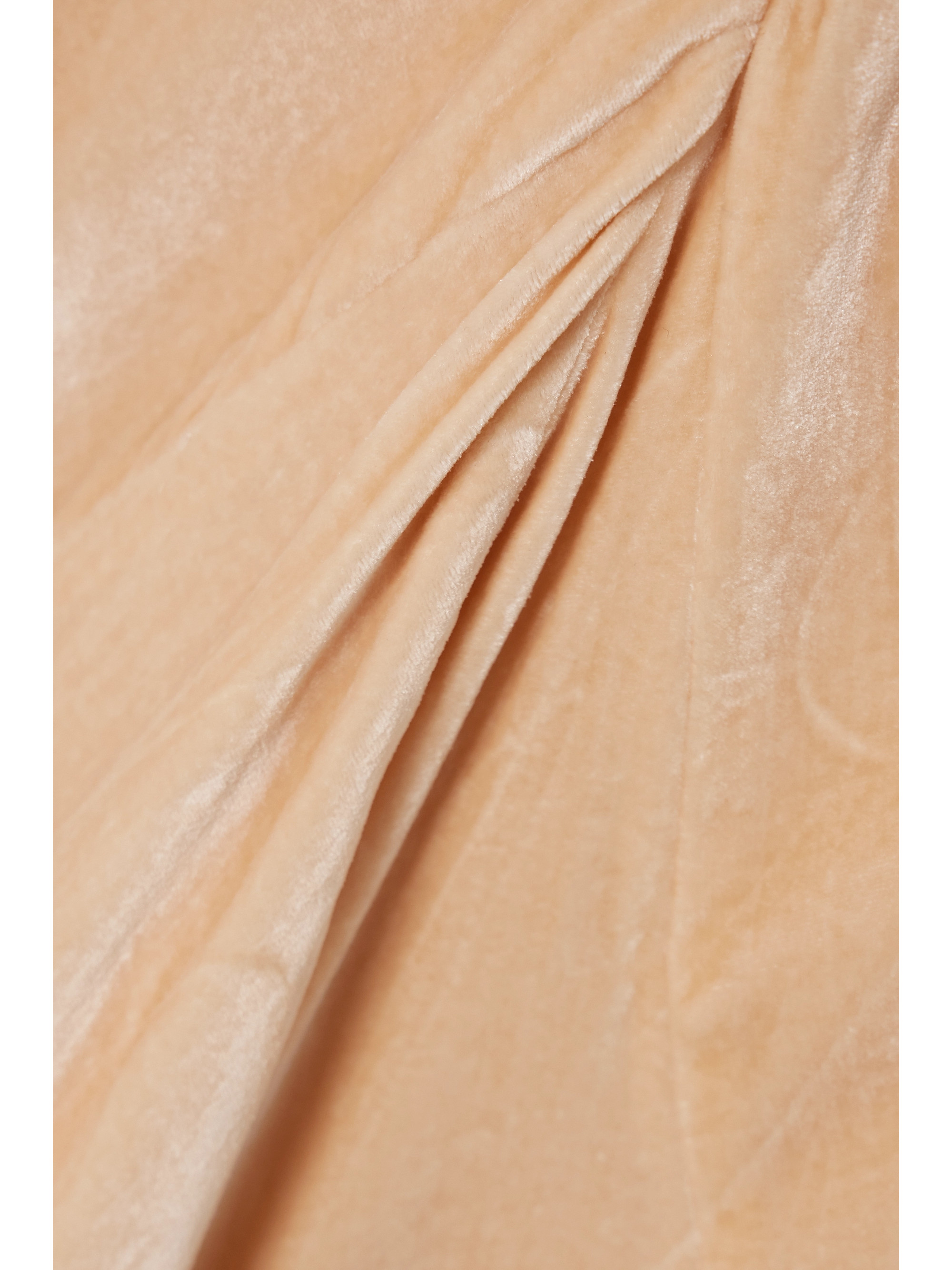 Gabriela Hearst + NET SUSTAIN Doran gathered voile-trimmed organic silk-velvet gown