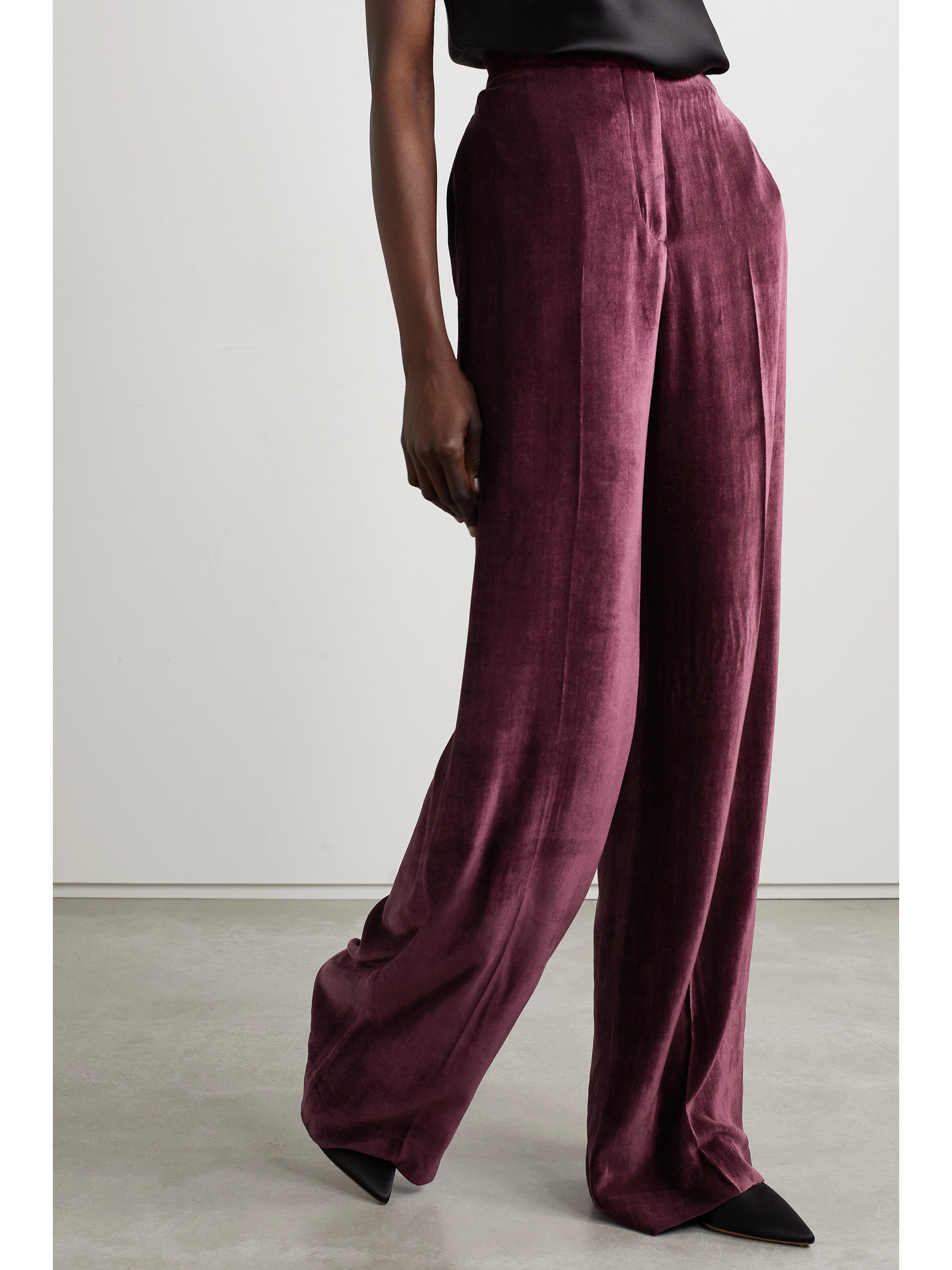 Gabriela Hearst - + NET SUSTAIN Boyne organic silk-velvet wide-leg