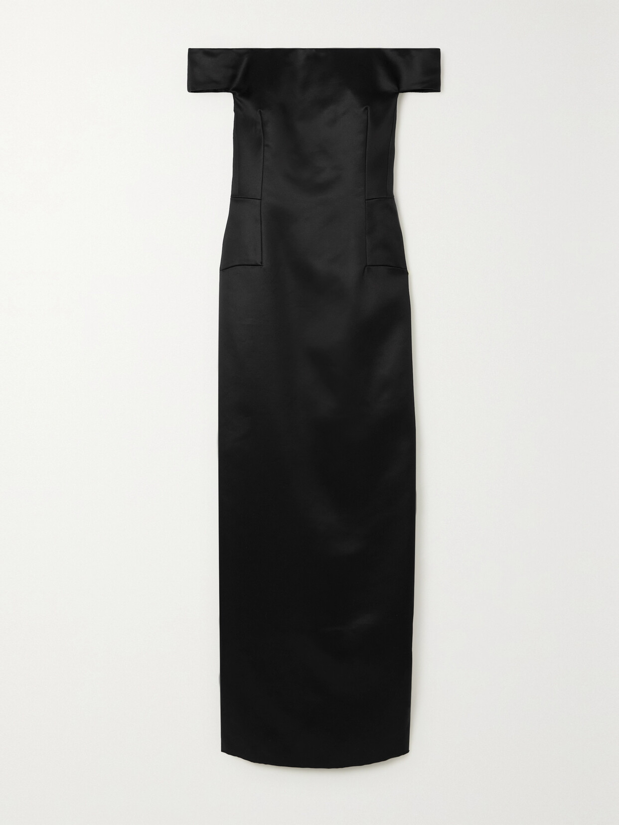 Gabriela Hearst - + Net Sustain Sloane Off-the-shoulder Organic Wool And Silk-blend Maxi Dress - Black