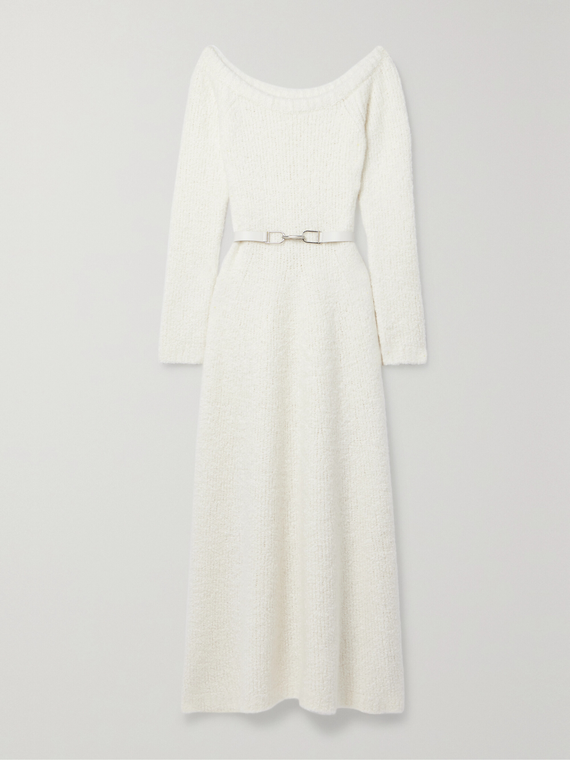 Gabriela Hearst + NET SUSTAIN Gertrude belted organic cashmere and silk-blend bouclé maxi dress thumbnail