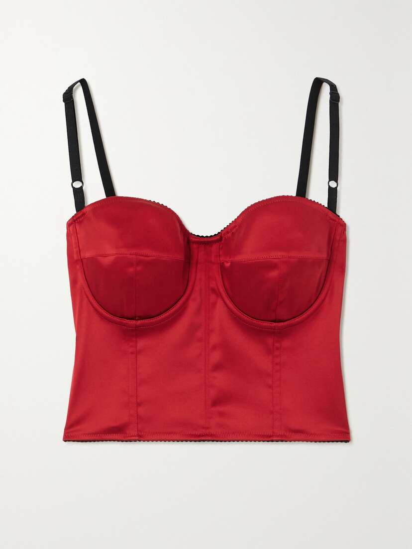 Dolce & Gabbana Satin Bustier Top