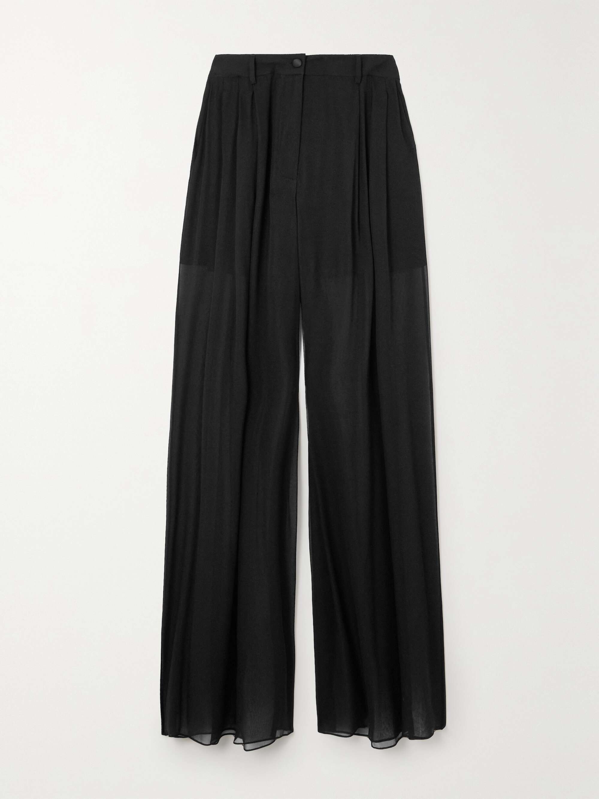 DOLCE & GABBANA Silk-chiffon wide-leg pants