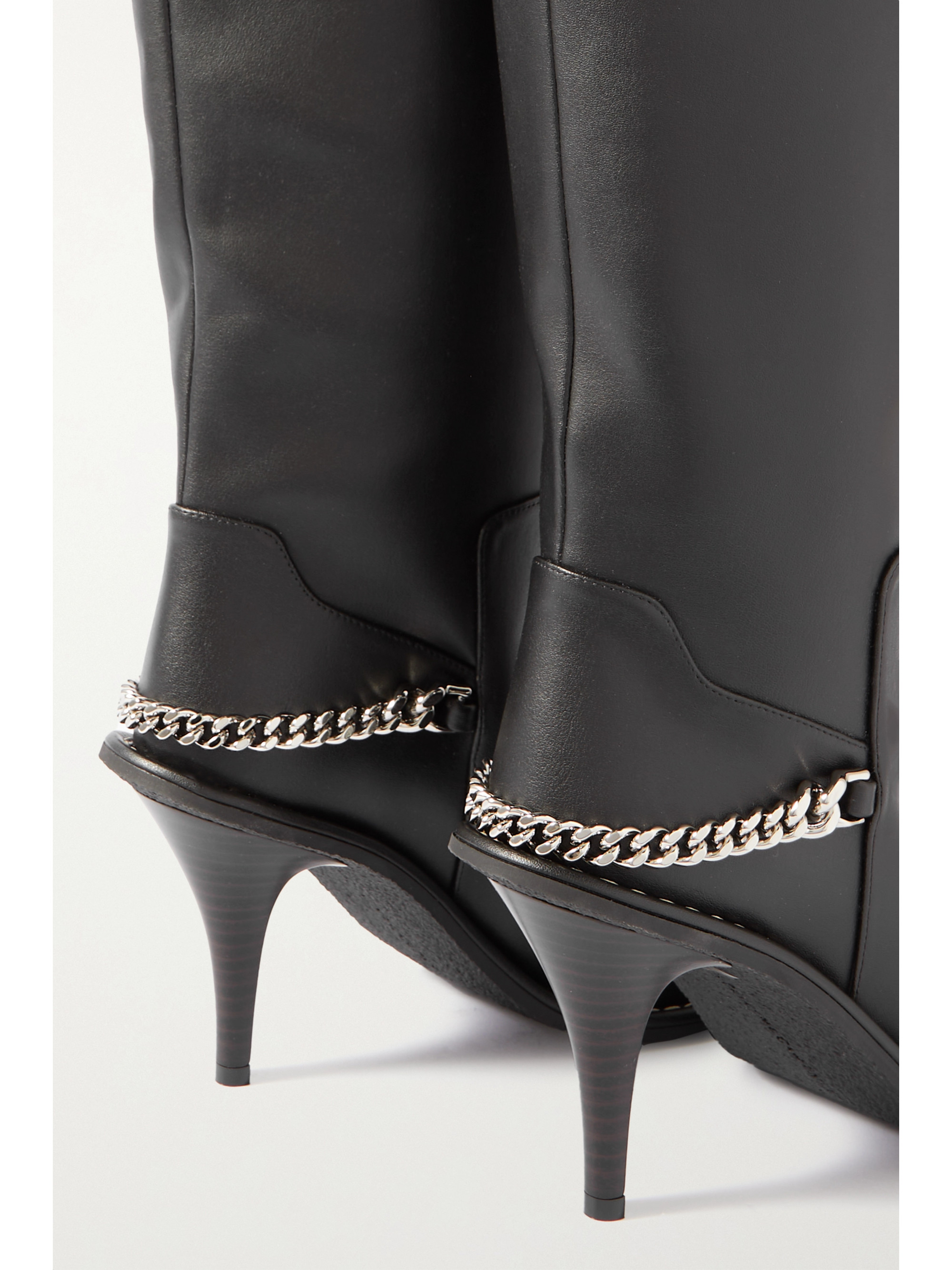 Stella McCartney + NET SUSTAIN Ryder vegetarian leather knee boots thumbnail