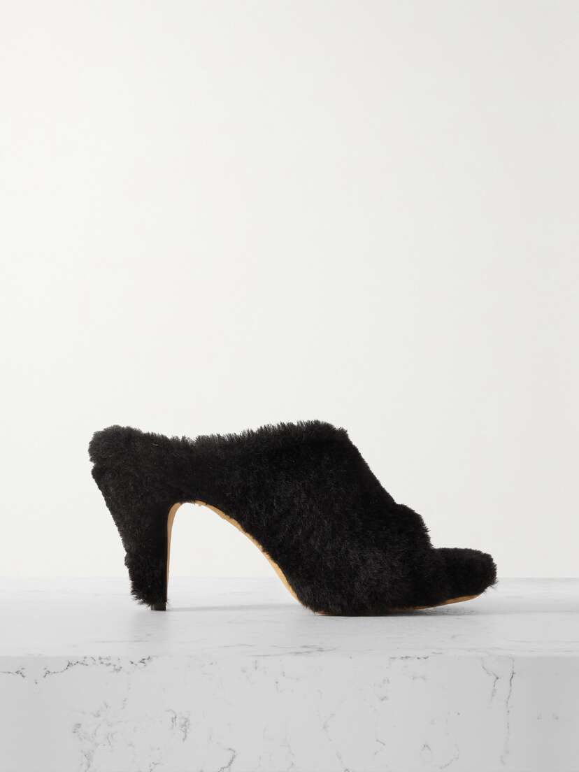 Khaite Marion Shearling Mules