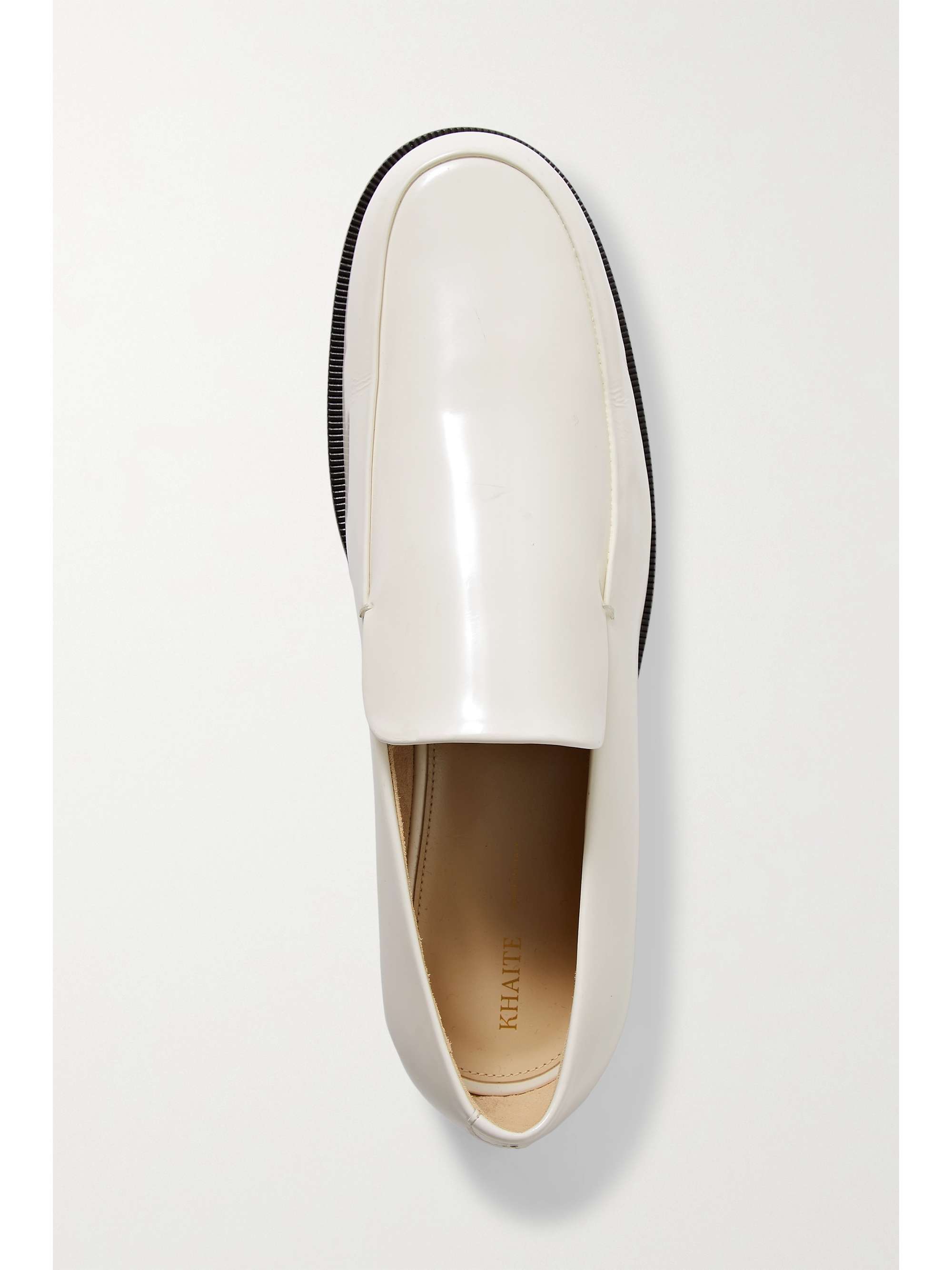Alessio glossed-leather loafers | NET-A-PORTER