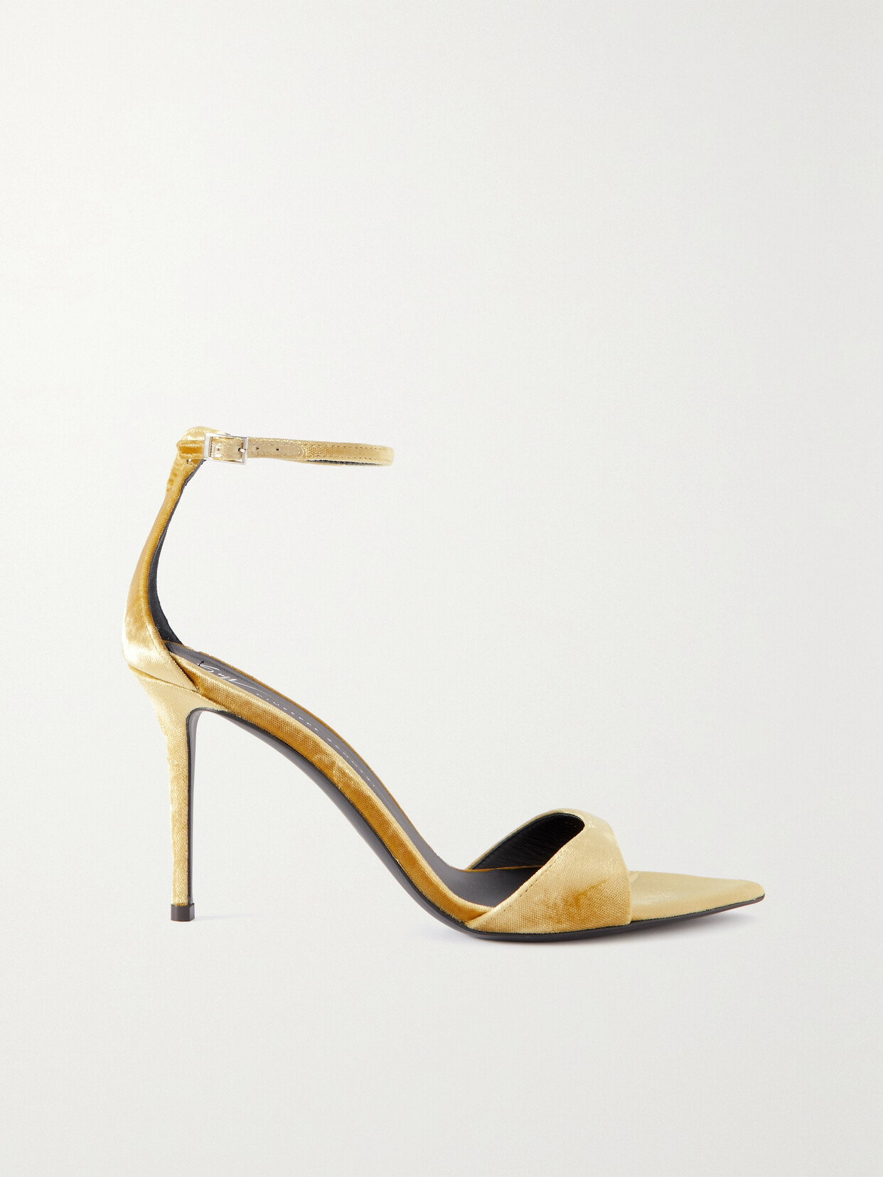 Giuseppe Zanotti Veronica Velvet Sandals In Gold