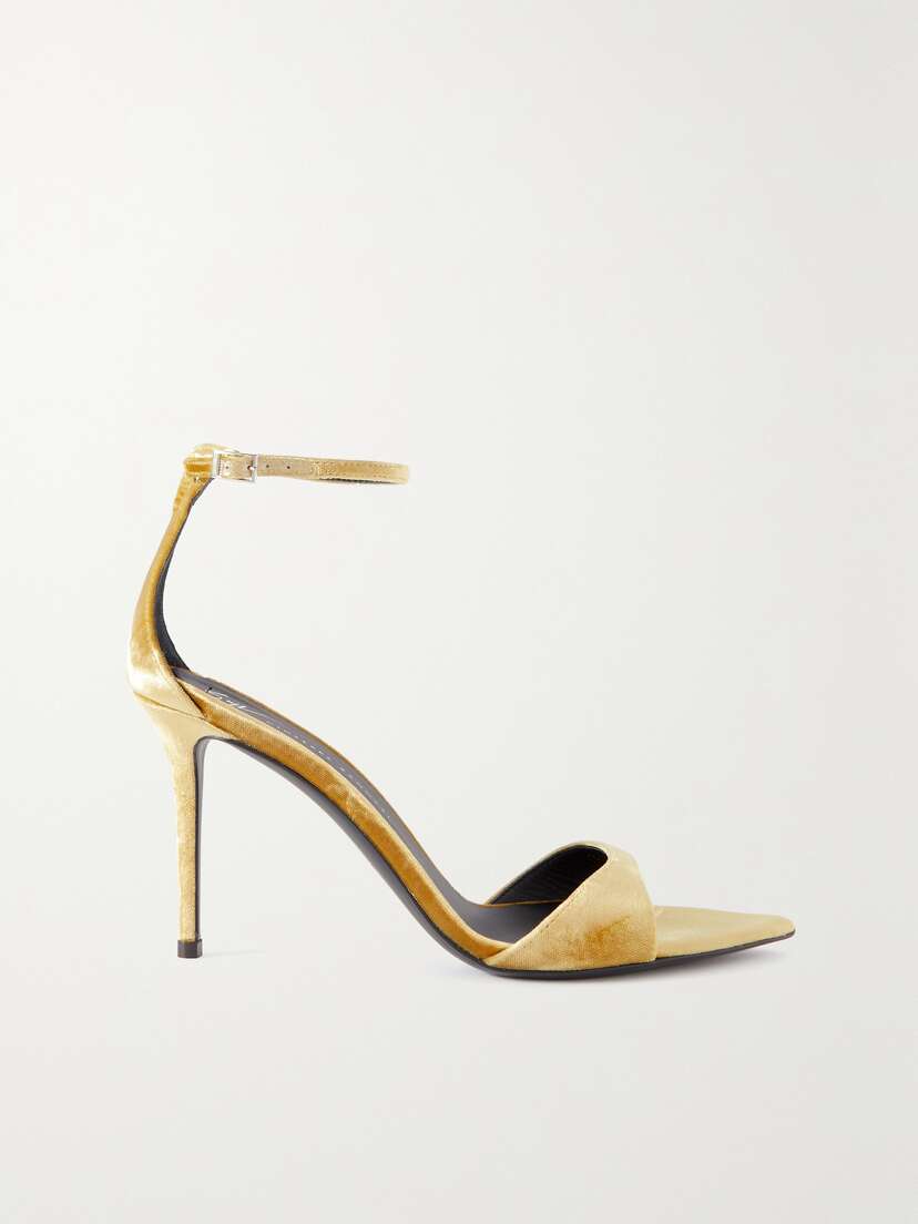 Giuseppe Zanotti Veronica Velvet Sandals