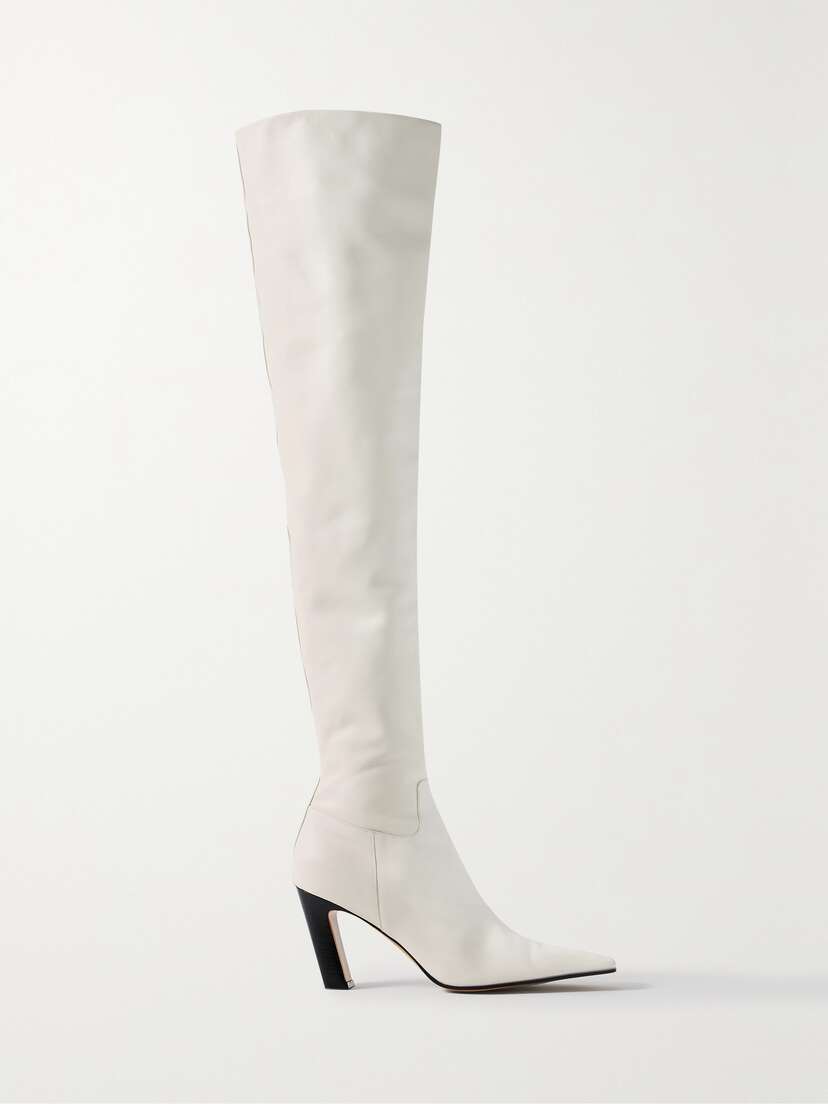Khaite — Marfa leather over-the-knee boots