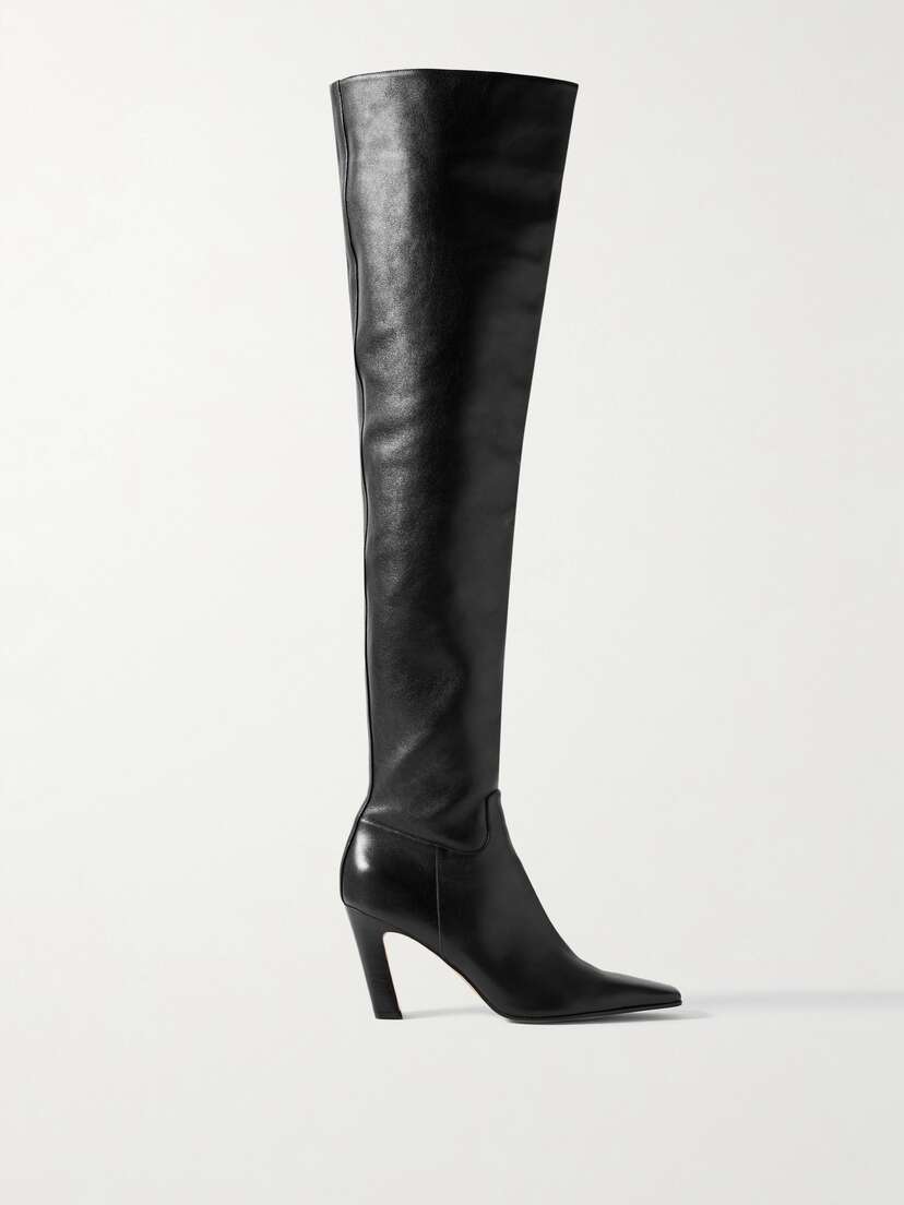 Khaite — Marfa leather over-the-knee boots
