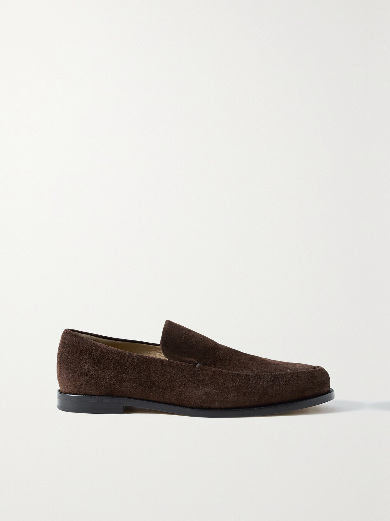 Khaite Alessio Suede Loafers In Brown