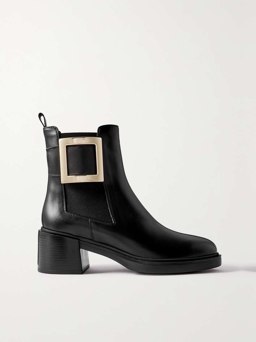 Roger Vivier Viv Rangers 60 Buckled Leather Chelsea Boots