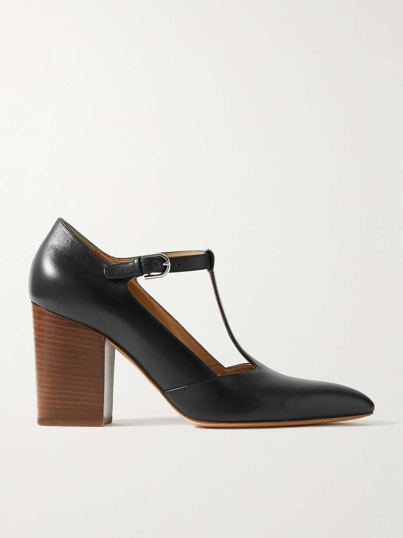 Gabriela Hearst Triana Leather Mary Jane Point-toe Pumps