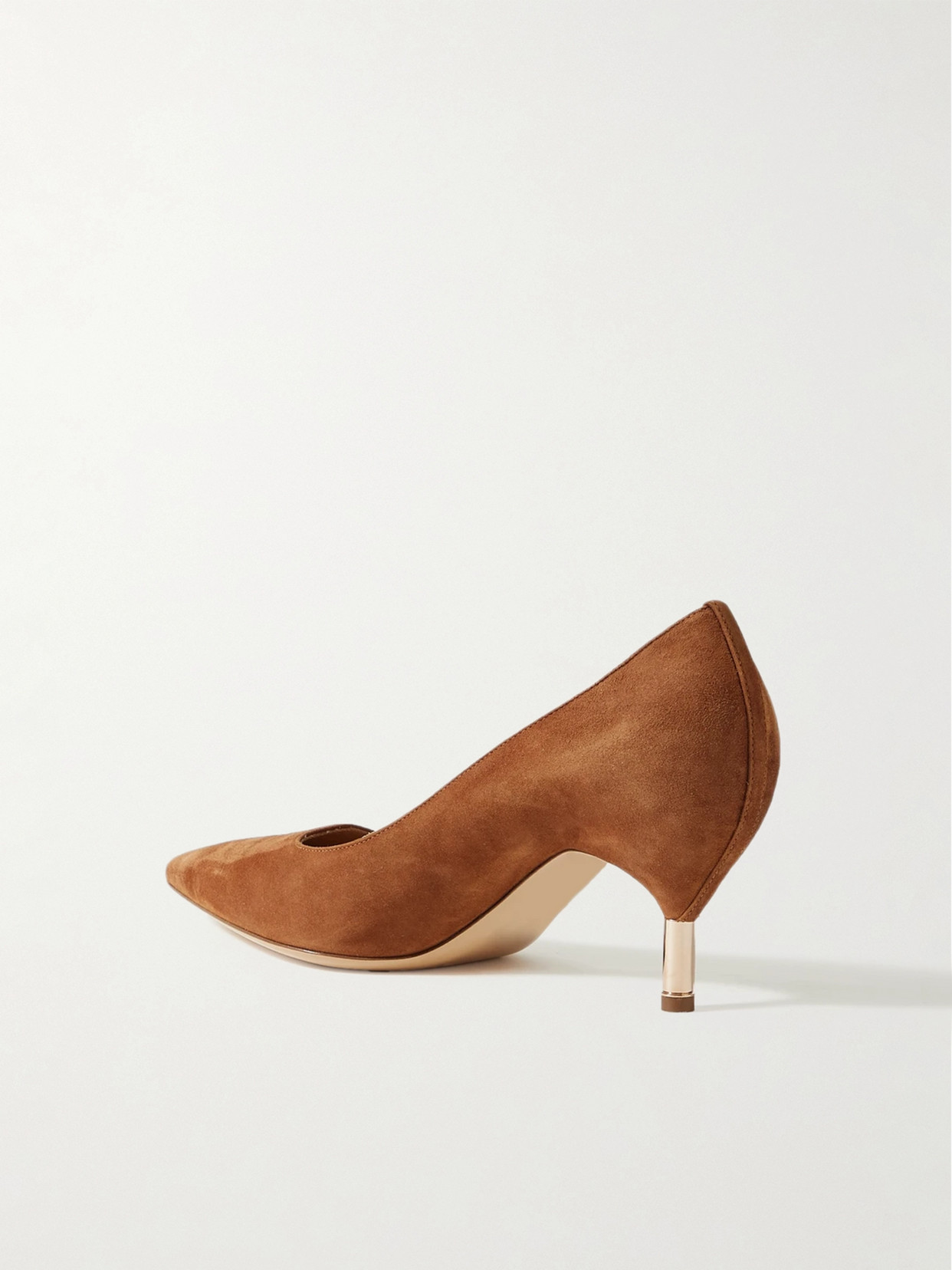 Shop Gabriela Hearst Sofia Suede Pumps In Brown