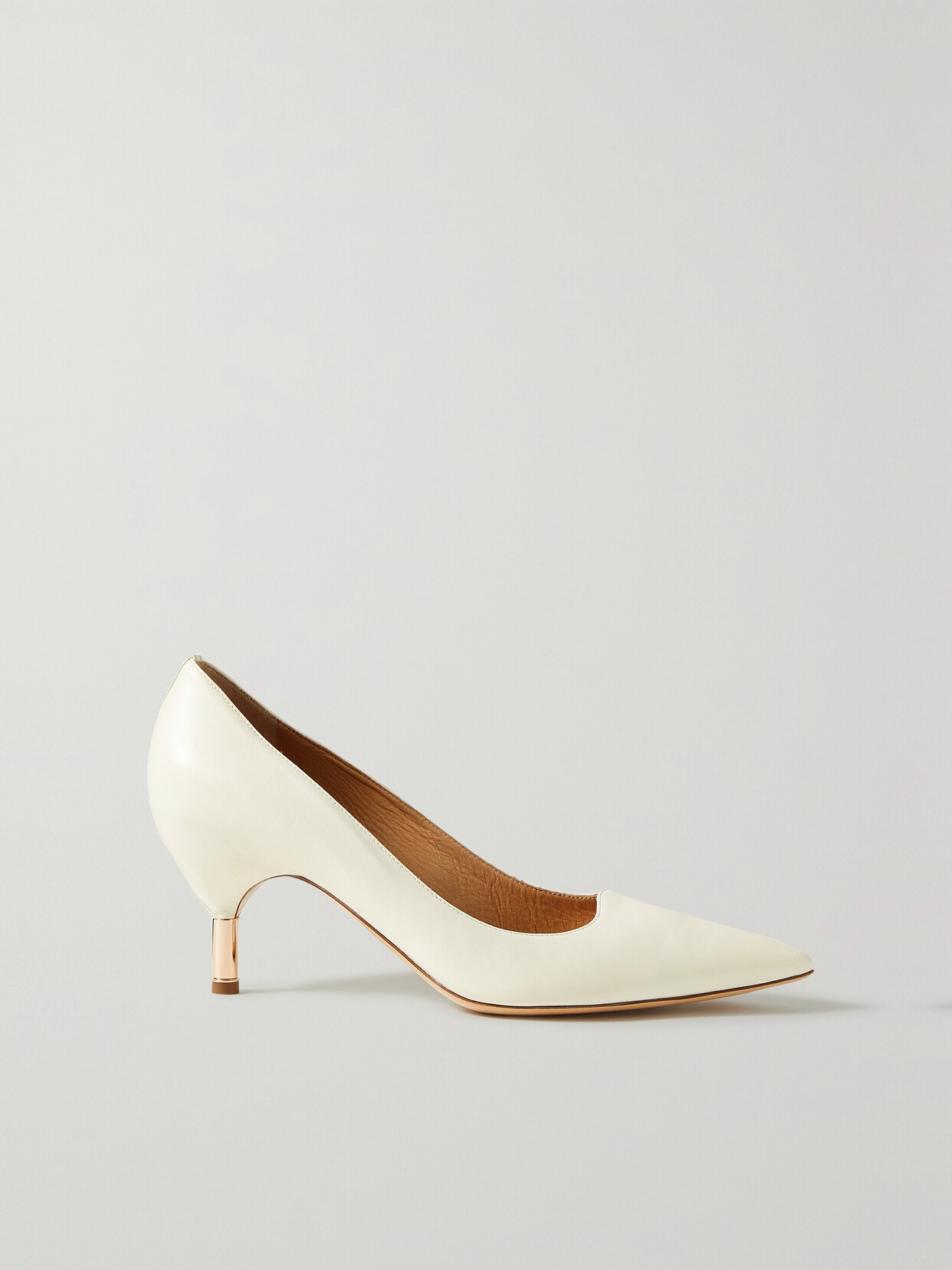 Gabriela Hearst Sofia Leather Pumps In Cream