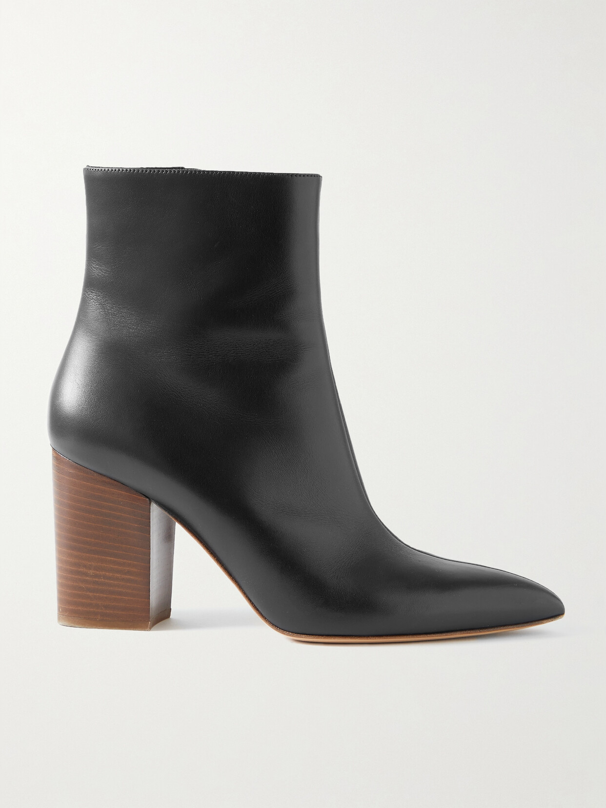 Shop Gabriela Hearst Rio Leather Ankle Boots In Black