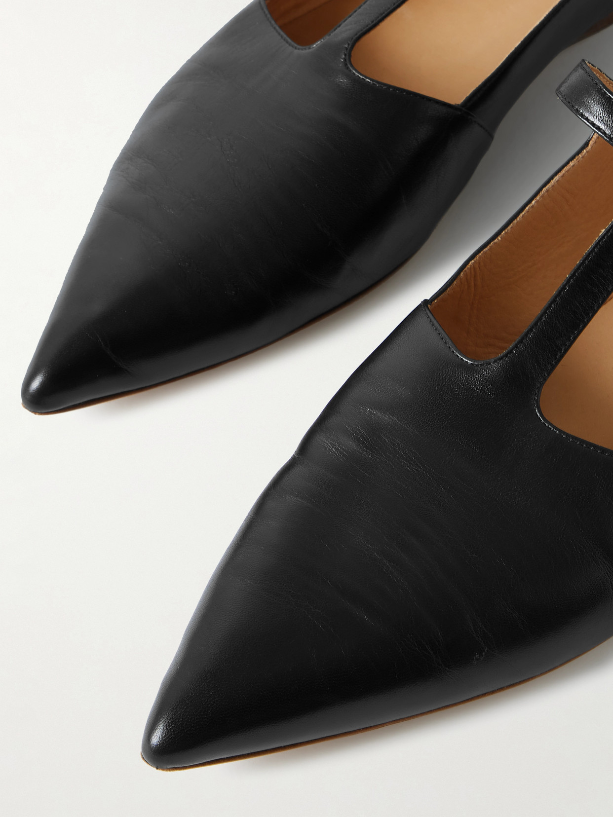 Gabriela Hearst 5mm Lola Leather Ballerina Flat In Black
