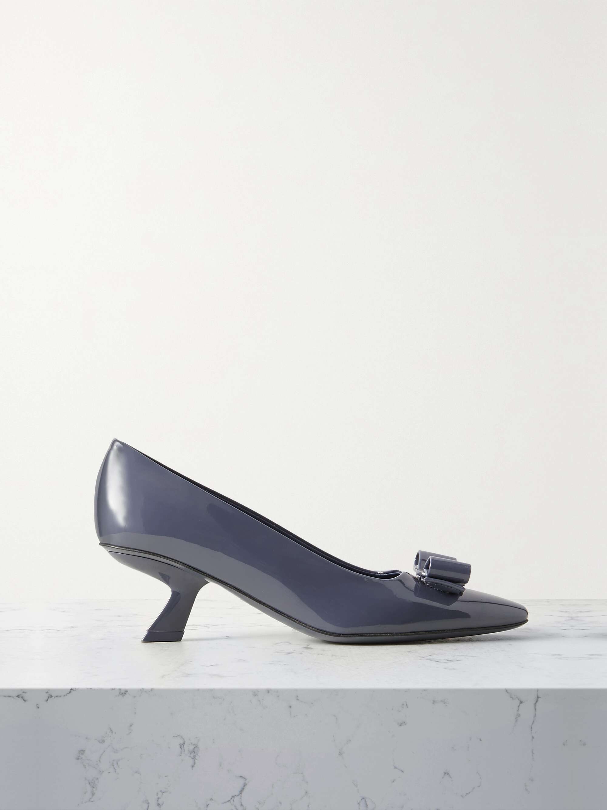 FERRAGAMO Anz patent-leather pumps