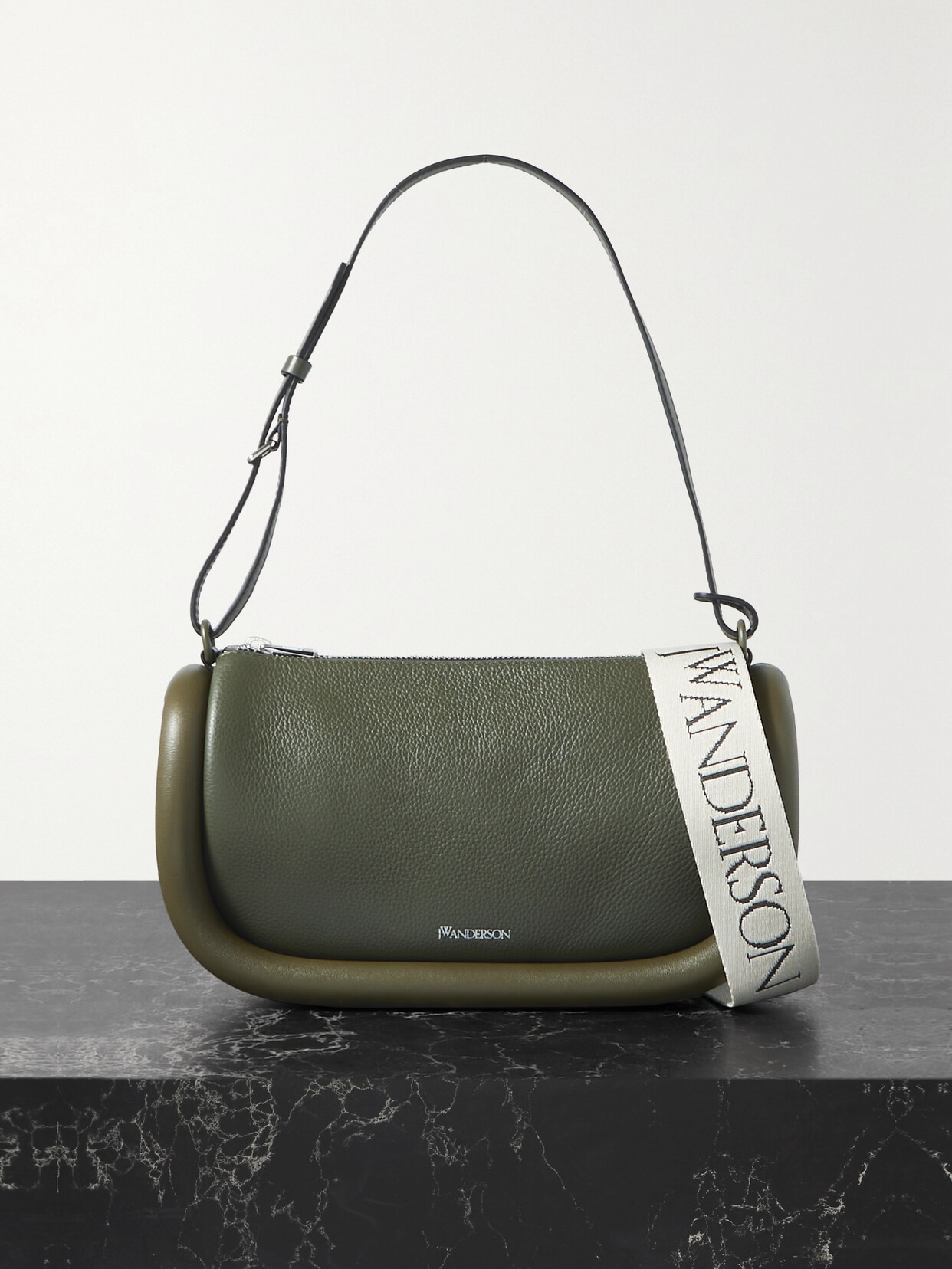 JW Anderson - Bumper-15 Textured-leather Shoulder Bag - Green