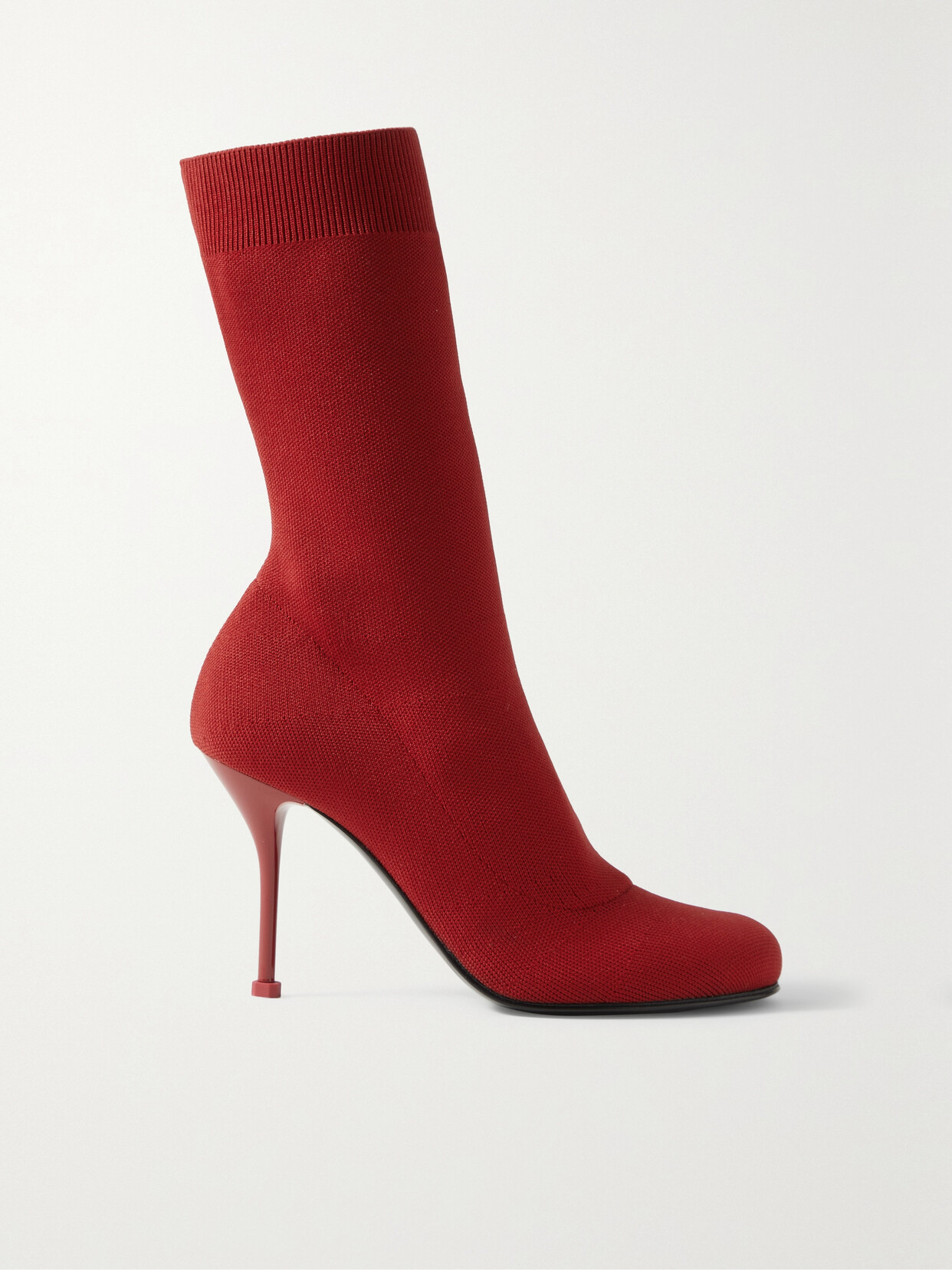 Alexander McQueen - Stretch-knit Sock Boots - Red