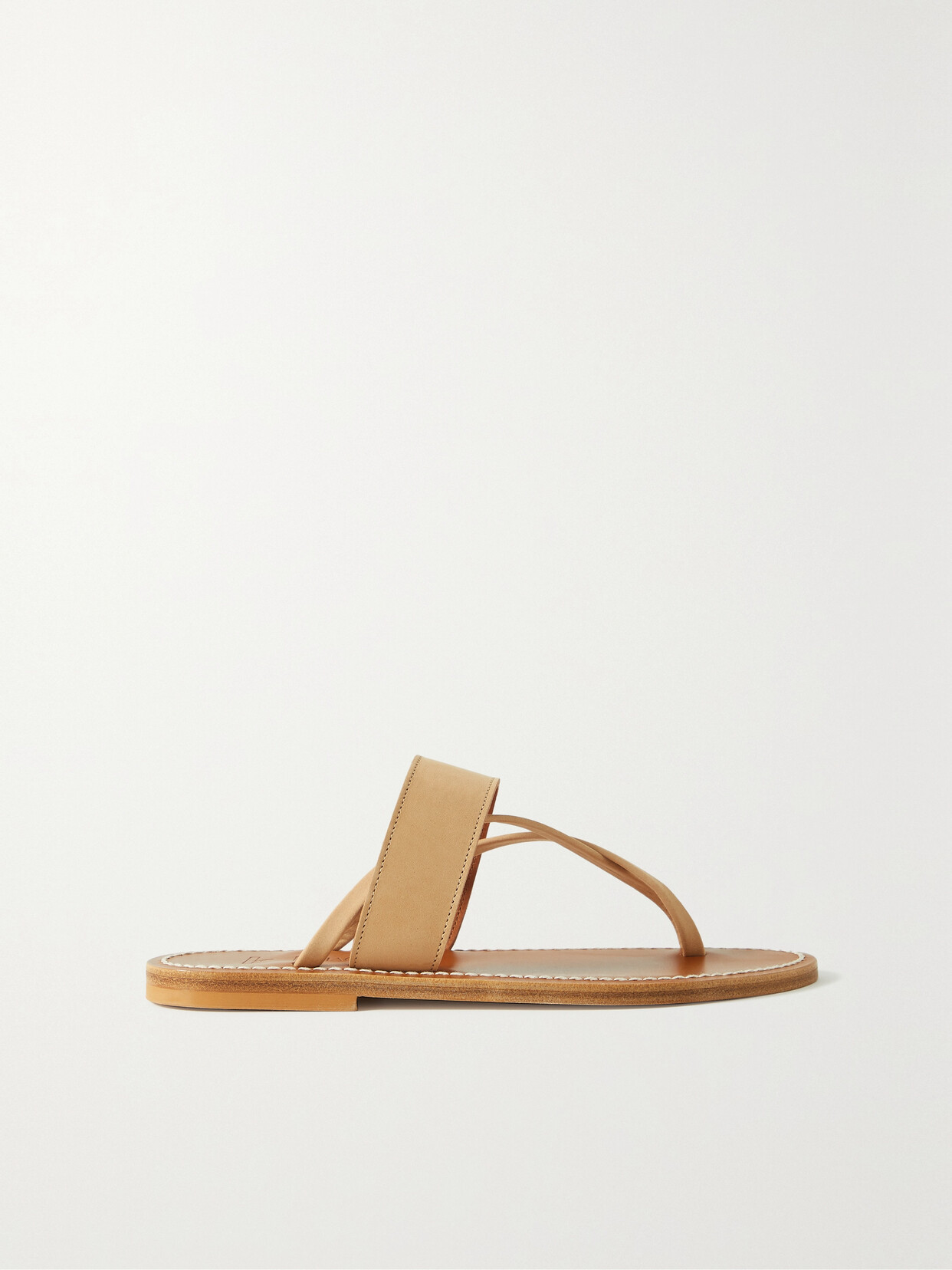 K.jacques Nehru Nubuck Sandals In Neutrals