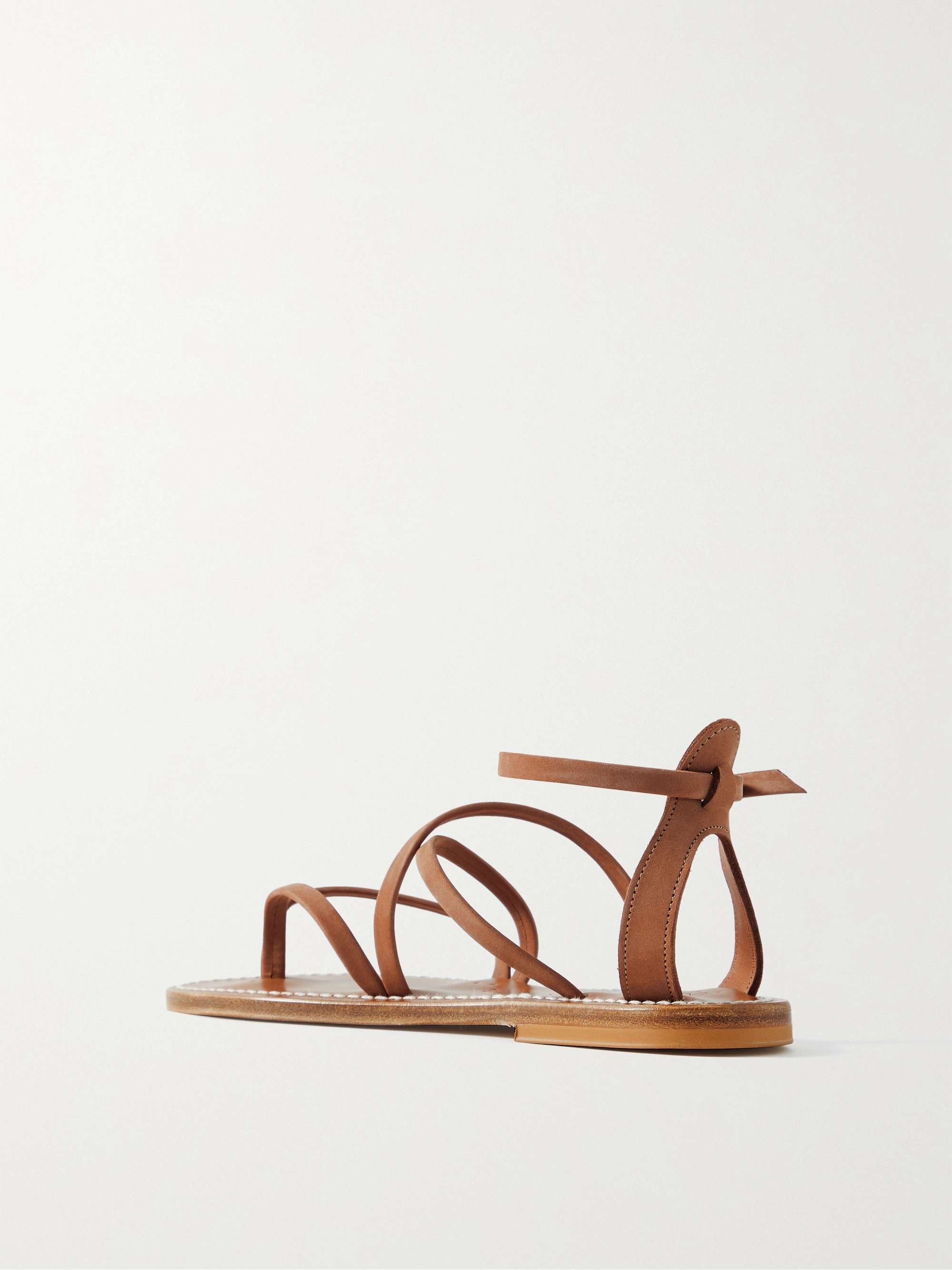 K JACQUES ST TROPEZ + NET SUSTAIN Epicure nubuck sandals | NET-A-PORTER