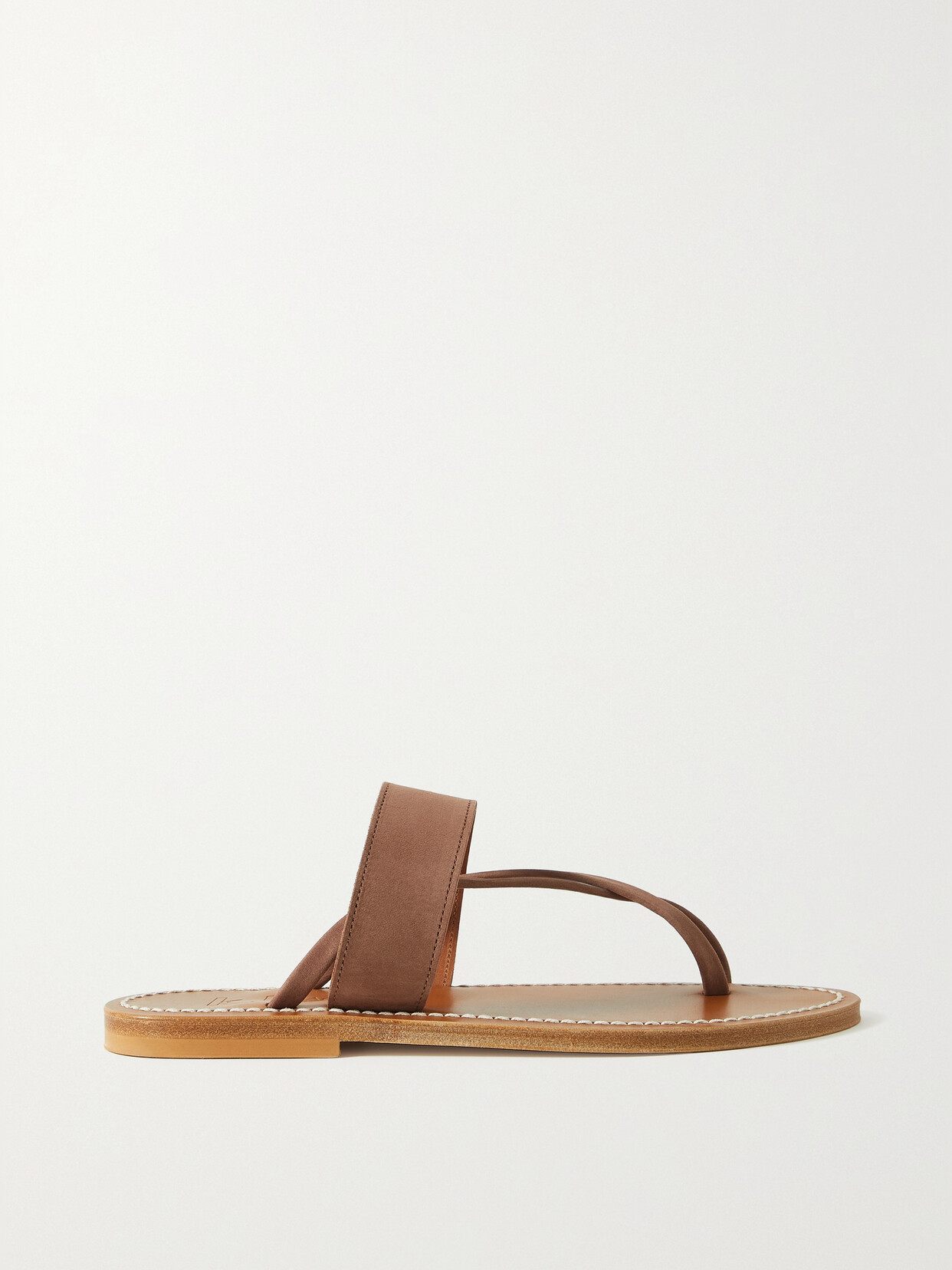 K.jacques Nehru Nubuck Sandals In Brown