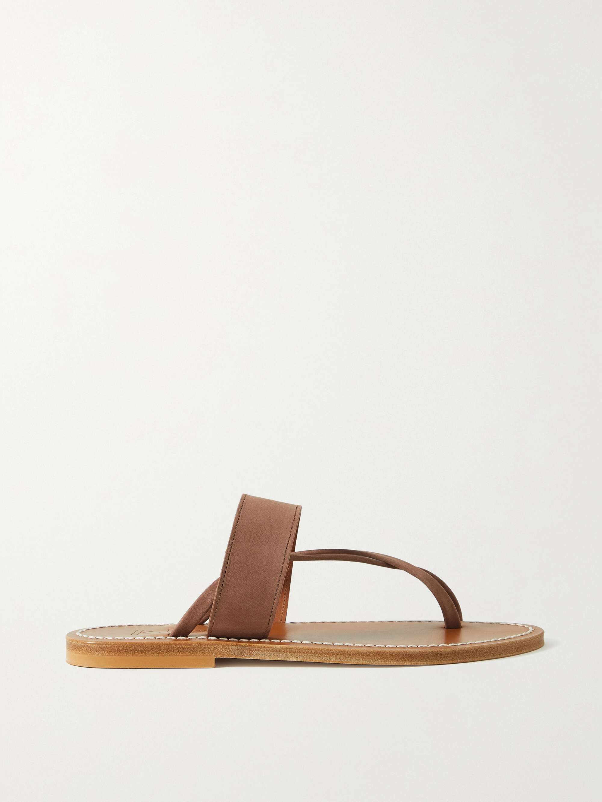 K JACQUES ST TROPEZ + NET SUSTAIN Nehru nubuck sandals | NET-A-PORTER