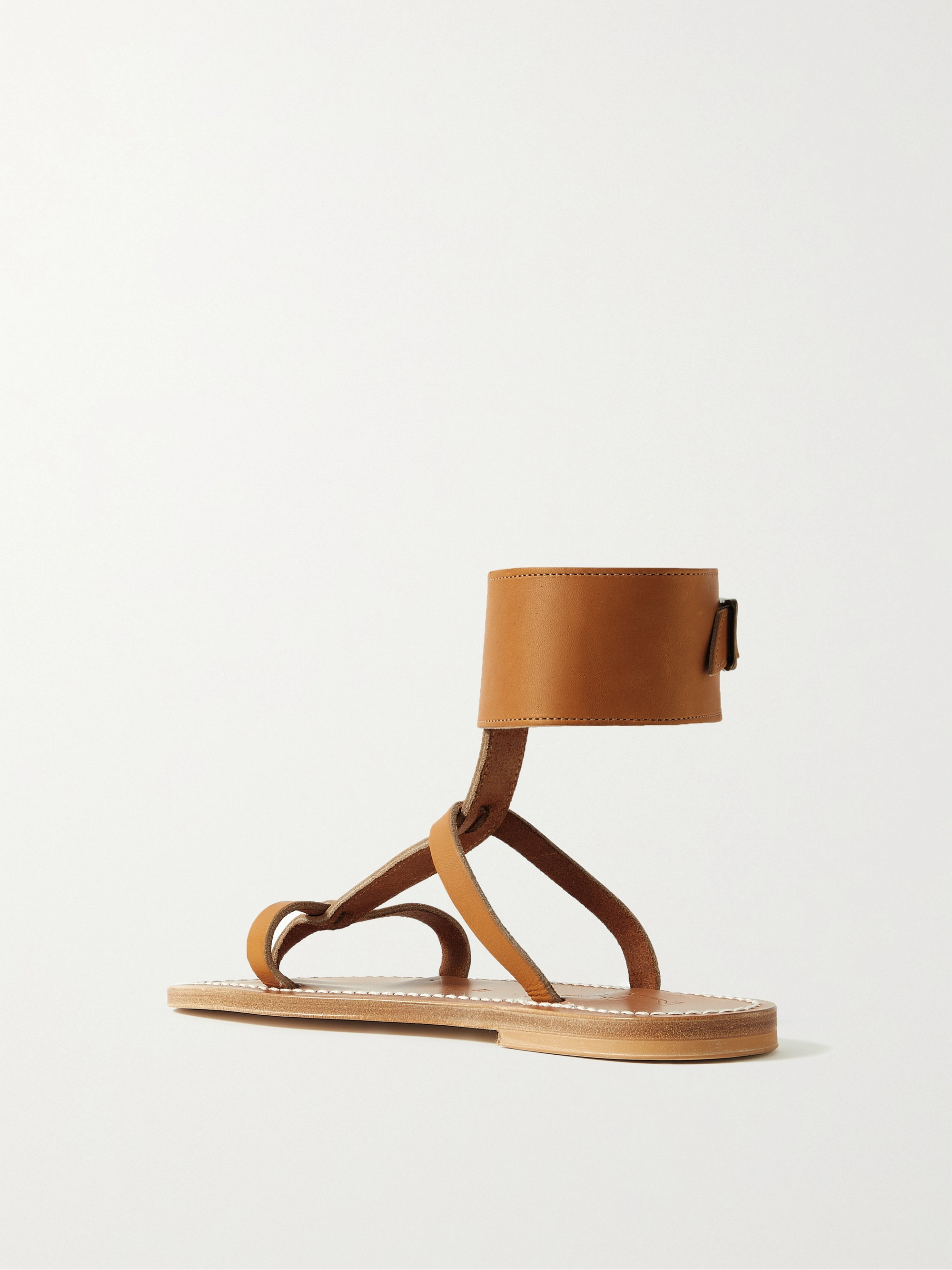 K JACQUES ST TROPEZ + NET SUSTAIN Caravelle leather sandals