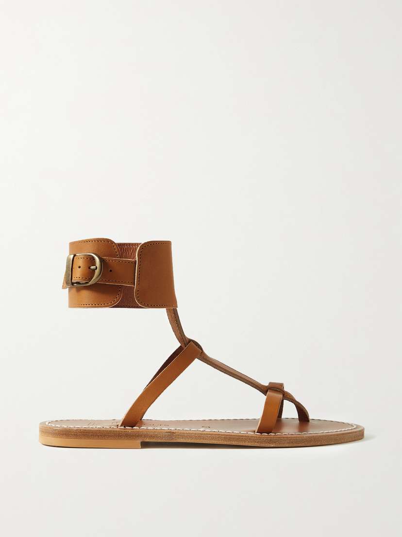 K Jacques St Tropez + Net Sustain Caravelle Leather Sandals