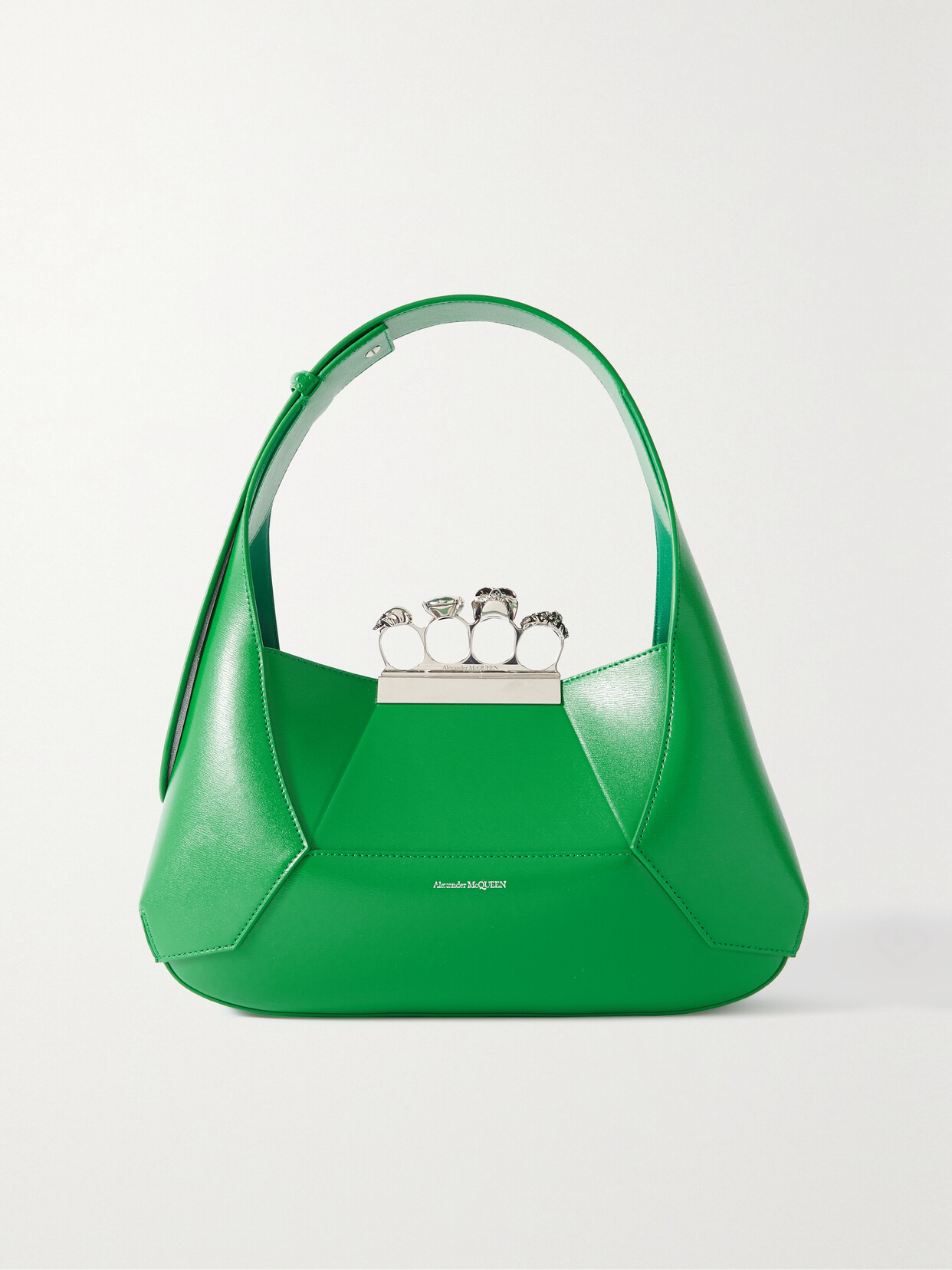 Alexander McQueen - Jewelled Embellished Leather Tote - Green