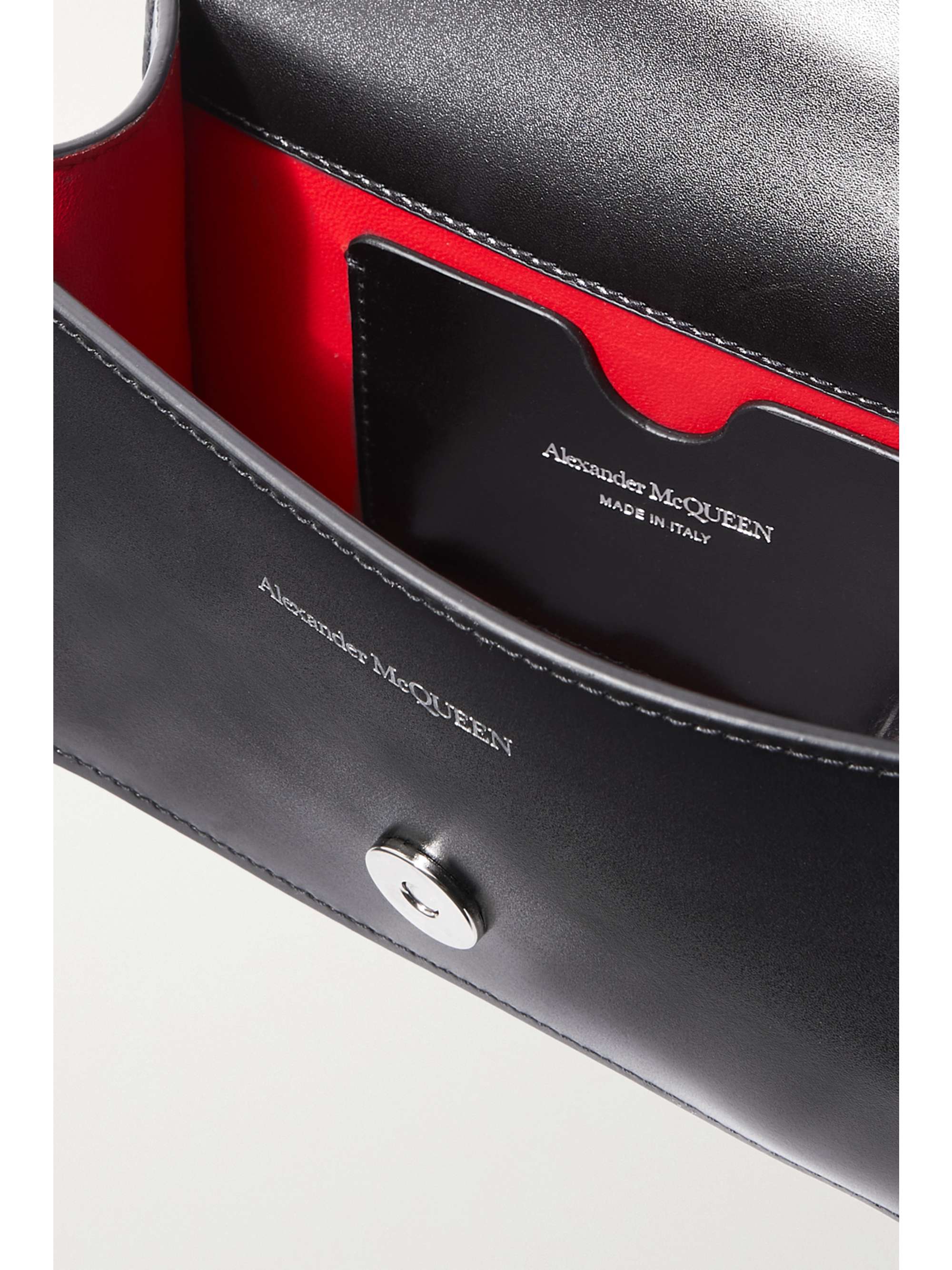 MCQUEEN Embellished leather shoulder bag