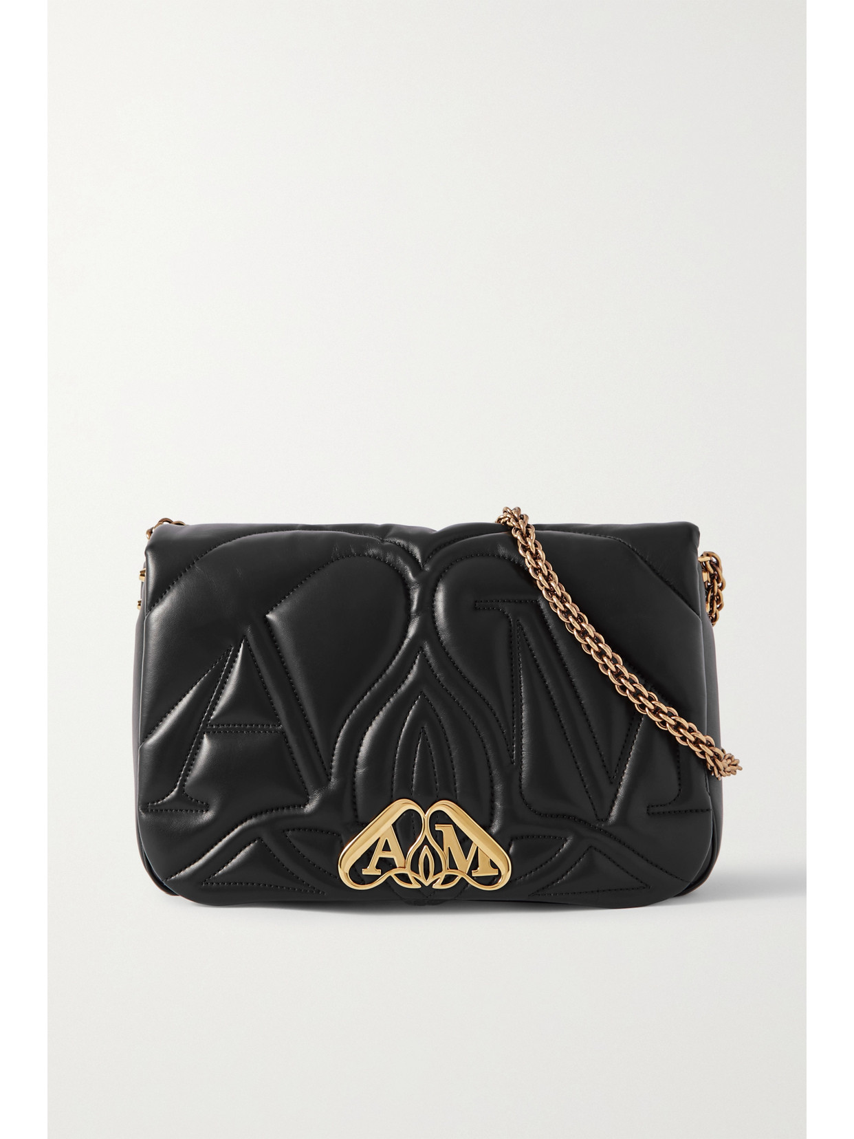 Alexander McQueen The Seal Quilted Leather Shoulder Bag