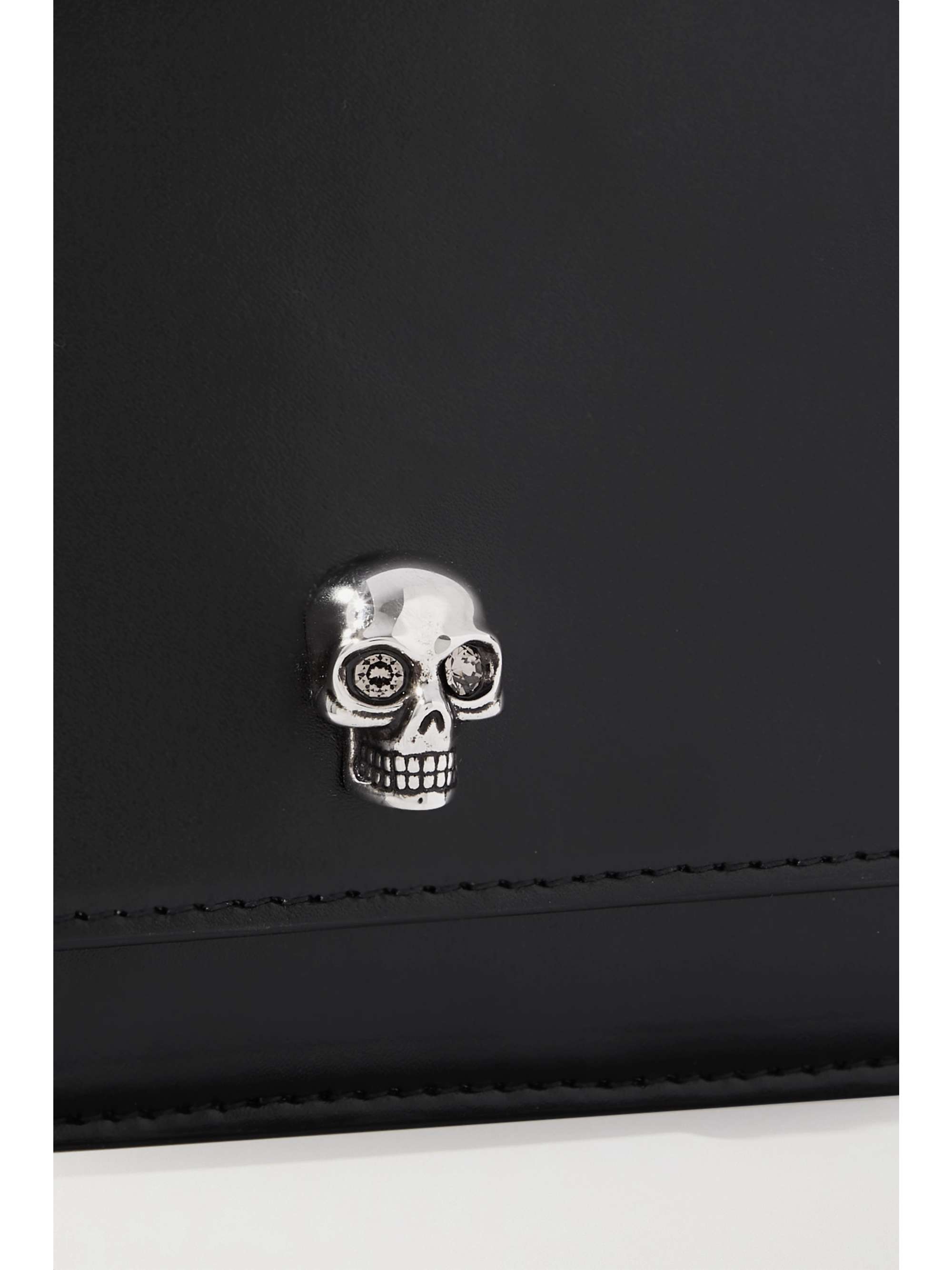 MCQUEEN Embellished studded leather shoulder bag