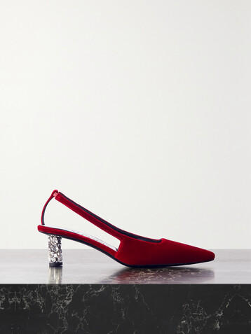 Tom Ford Velvet slingback pumps