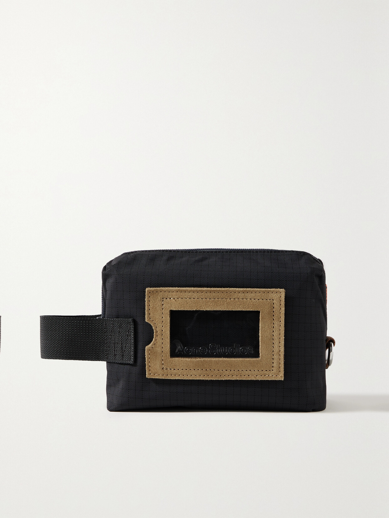 Acne Studios Suede-trimmed Ripstop Clutch