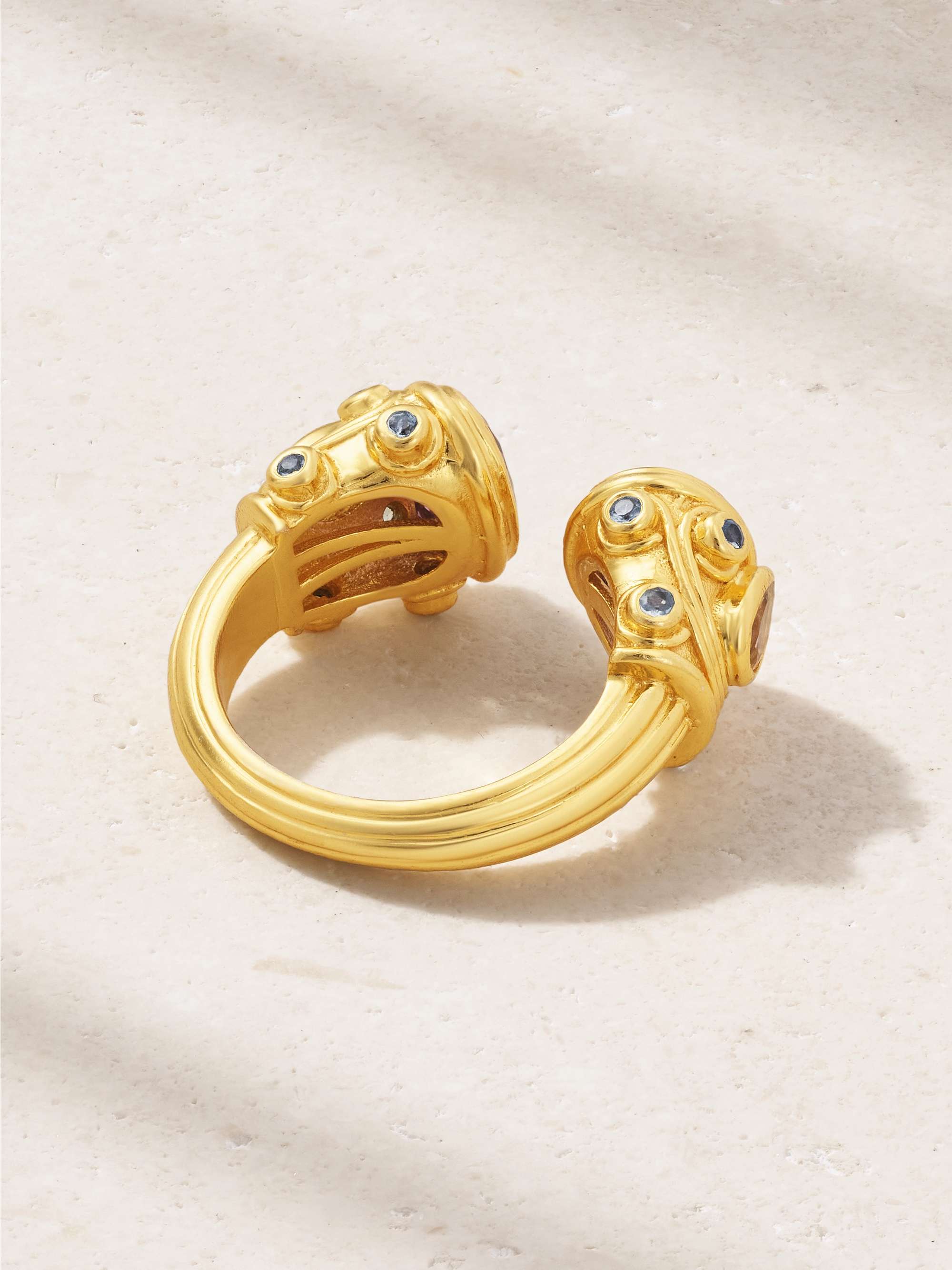 AMRAPALI LONDON Gold-plated sterling silver multi-stone ring