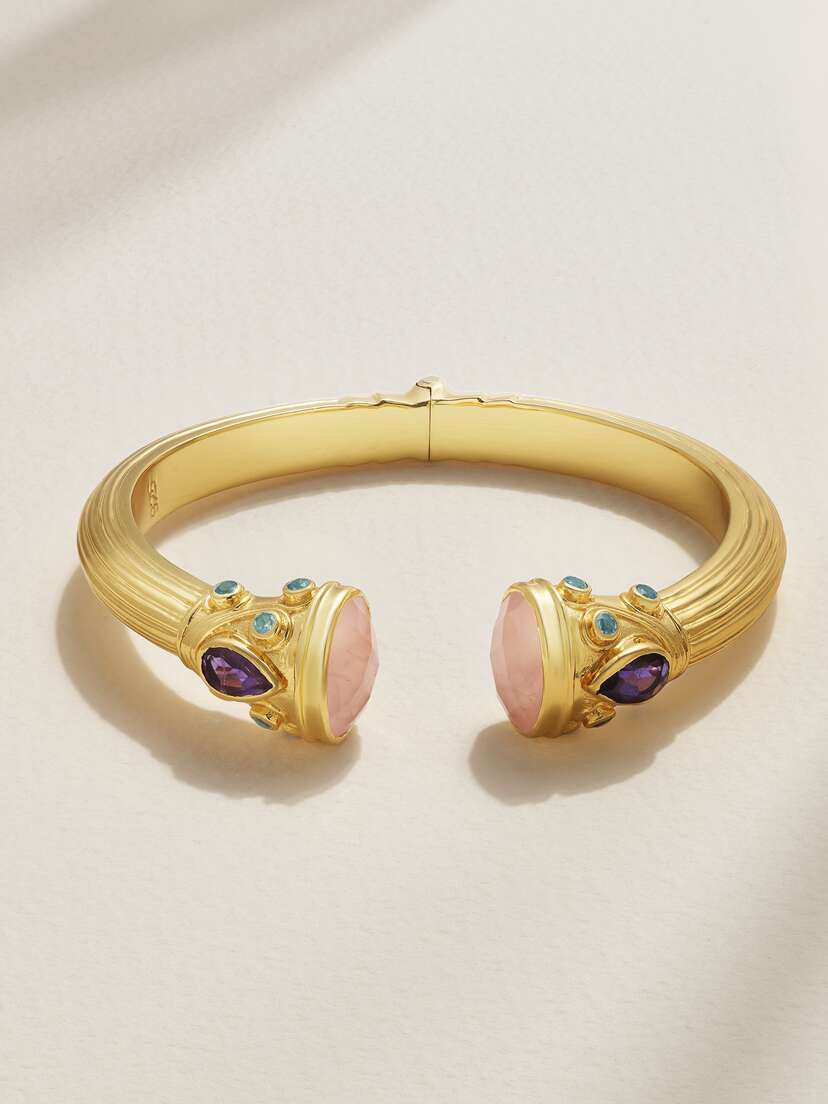 Amrapali London plated Sterling Silver ulti-stone Bangle