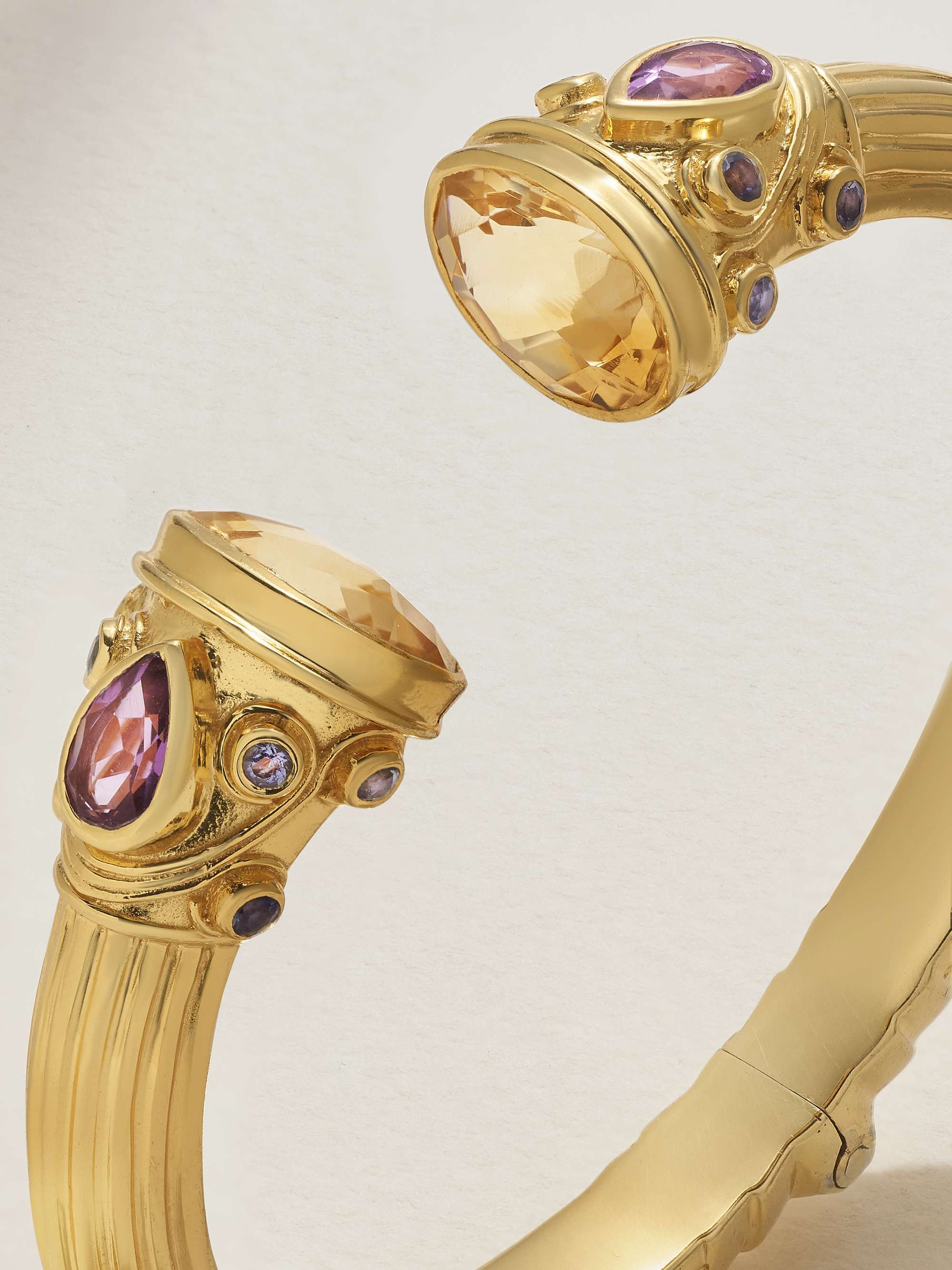AMRAPALI LONDON Gold-plated multi-stone bangle