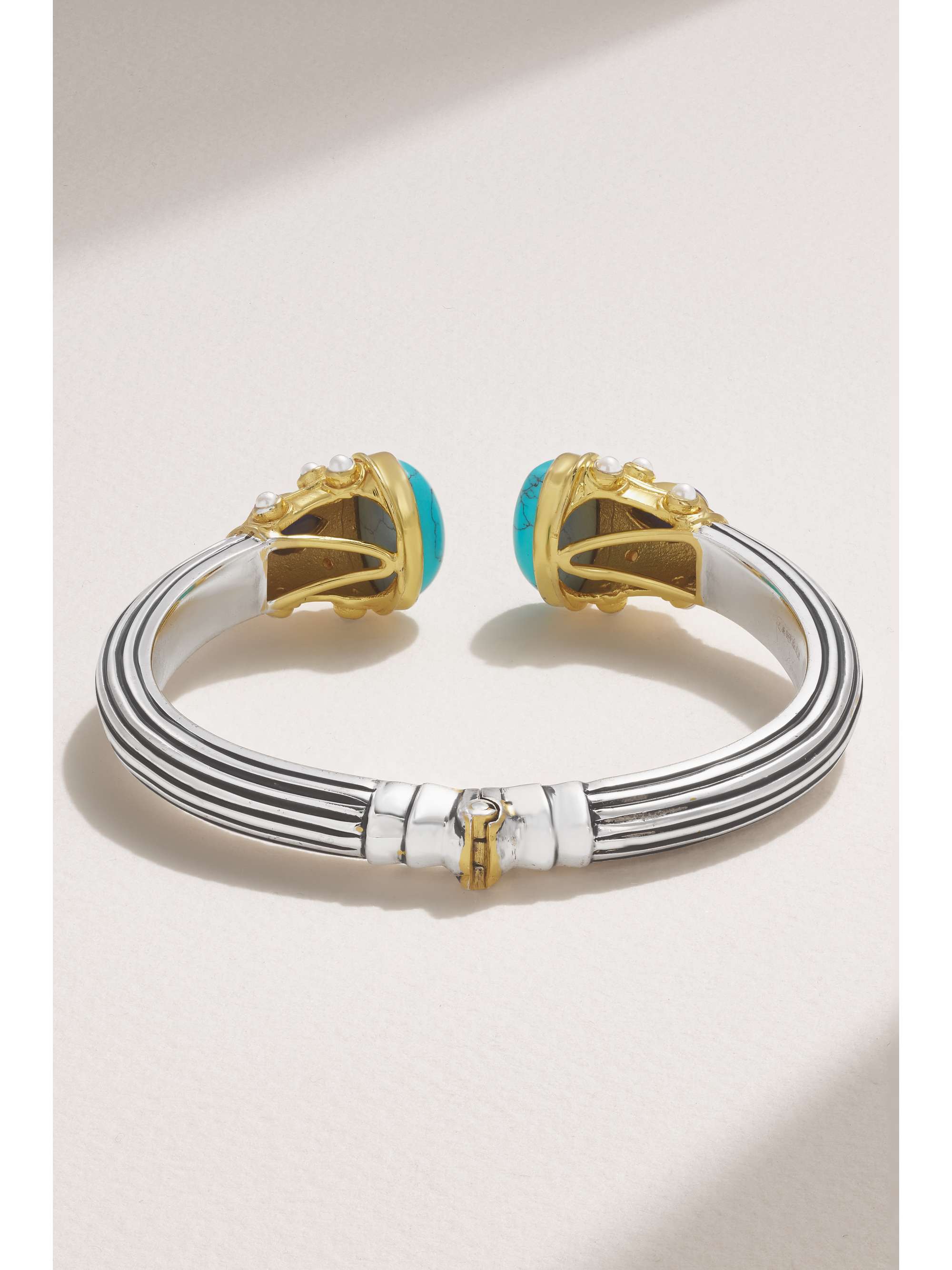 AMRAPALI LONDON Gold-plated sterling silver multi-stone bangle